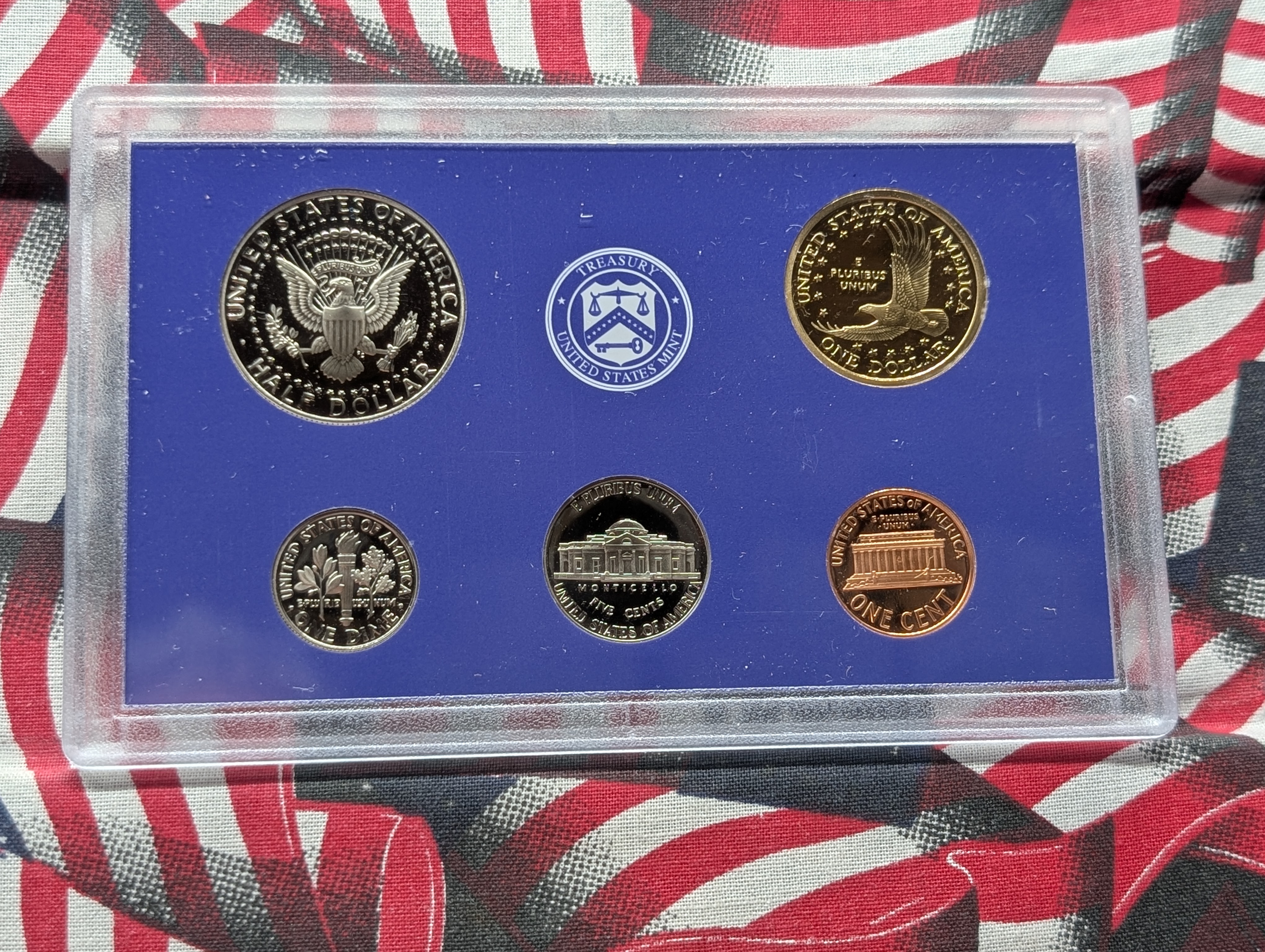 2007-S United States Mint Proof Set with State Quarters and Sacagawea Dollar in OGP w/ COA, No Presidential Dollars