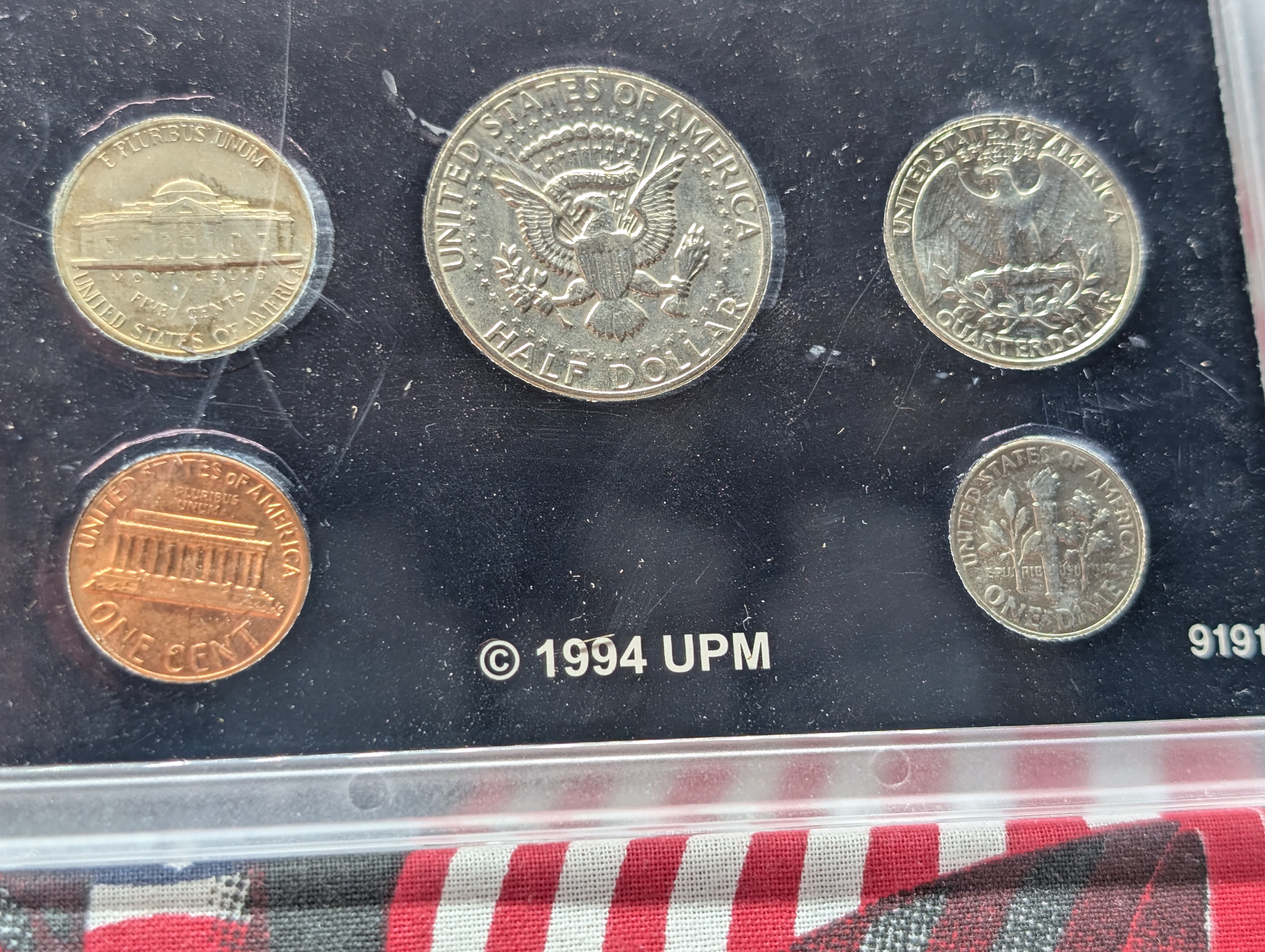 1980-P&D U.S. Coin Set - 1980-P Cent & 1980-D 50C, 25C, 10C, & 5C