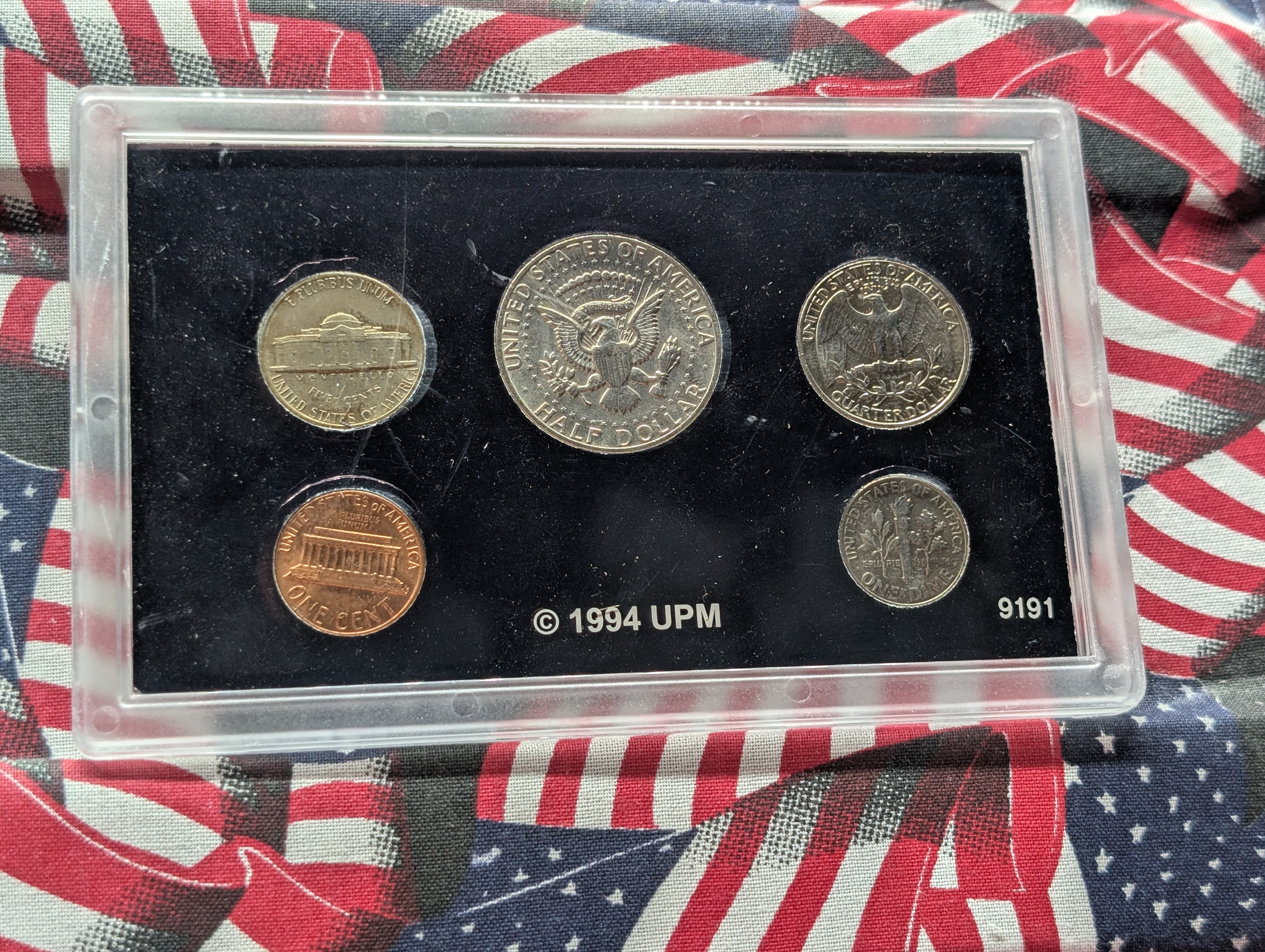 1980-P&D U.S. Coin Set - 1980-P Cent & 1980-D 50C, 25C, 10C, & 5C