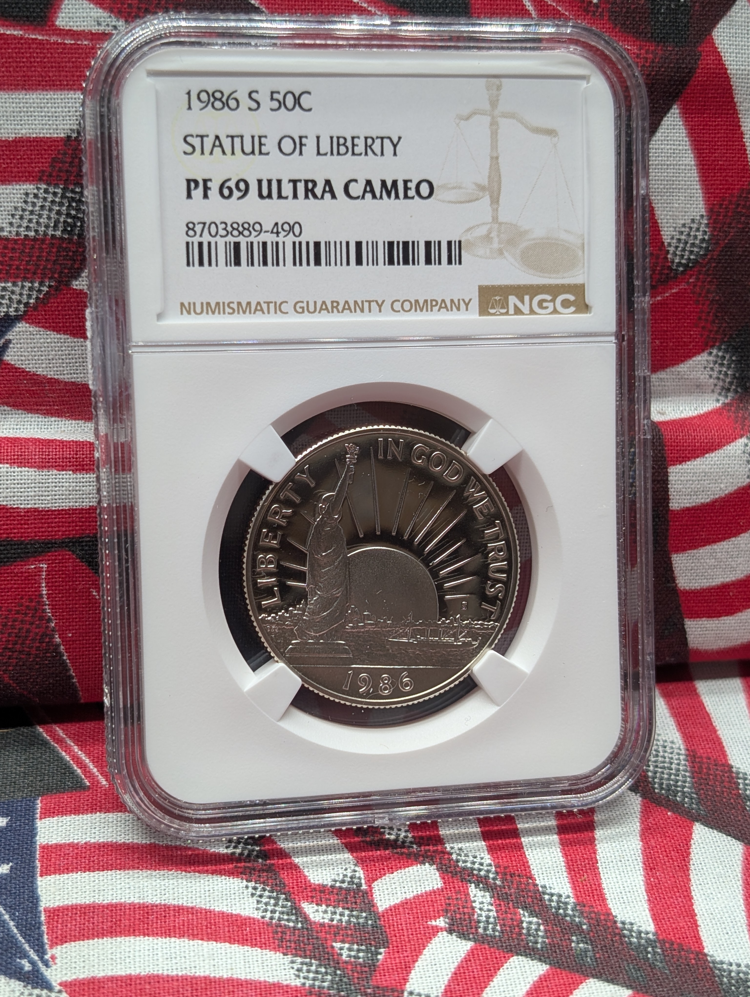 1986-S Statue of Liberty Half Dollar NGC PF69 Ultra Cameo