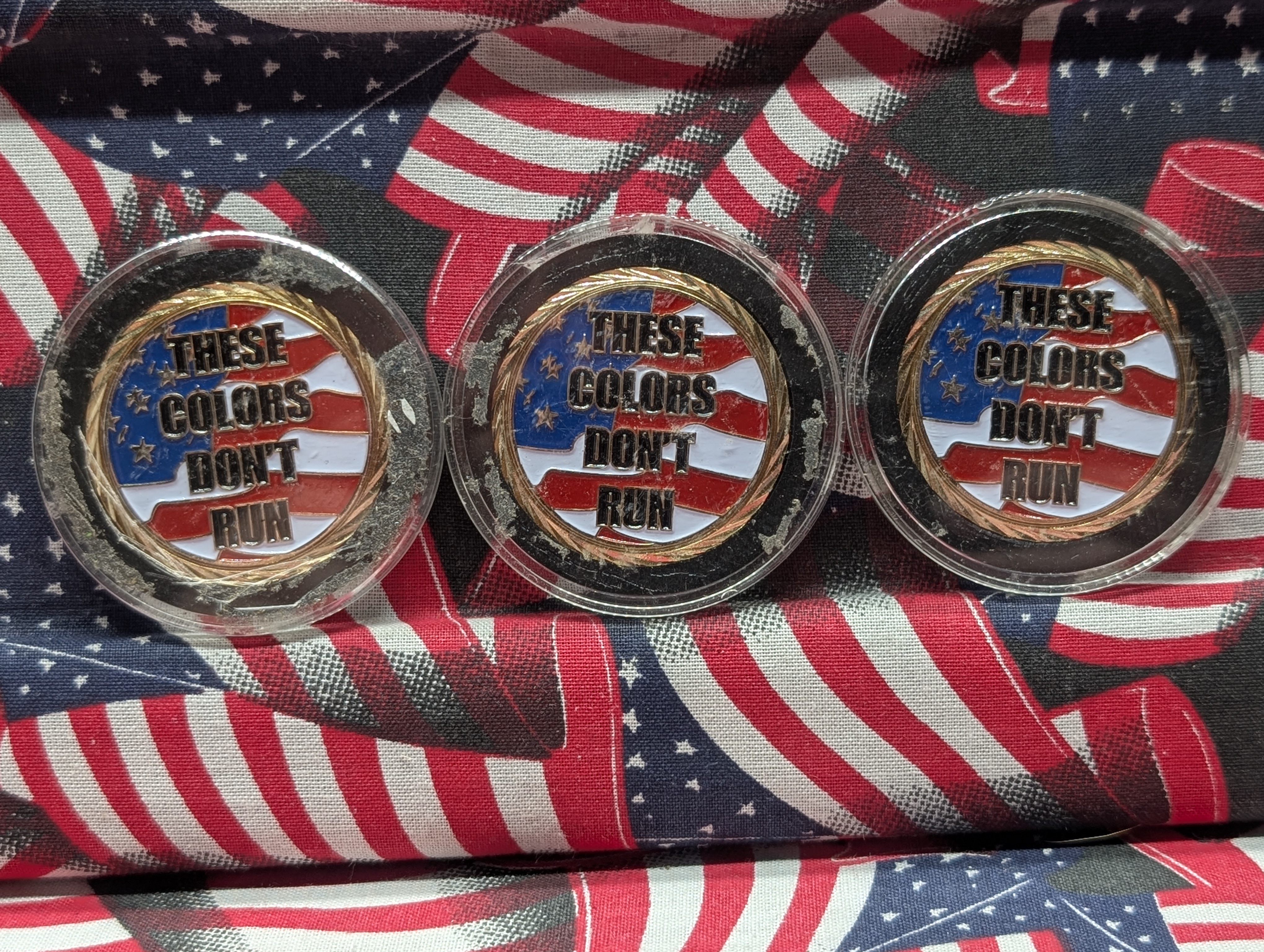 (5) Patriotic Bald Eagle Medals