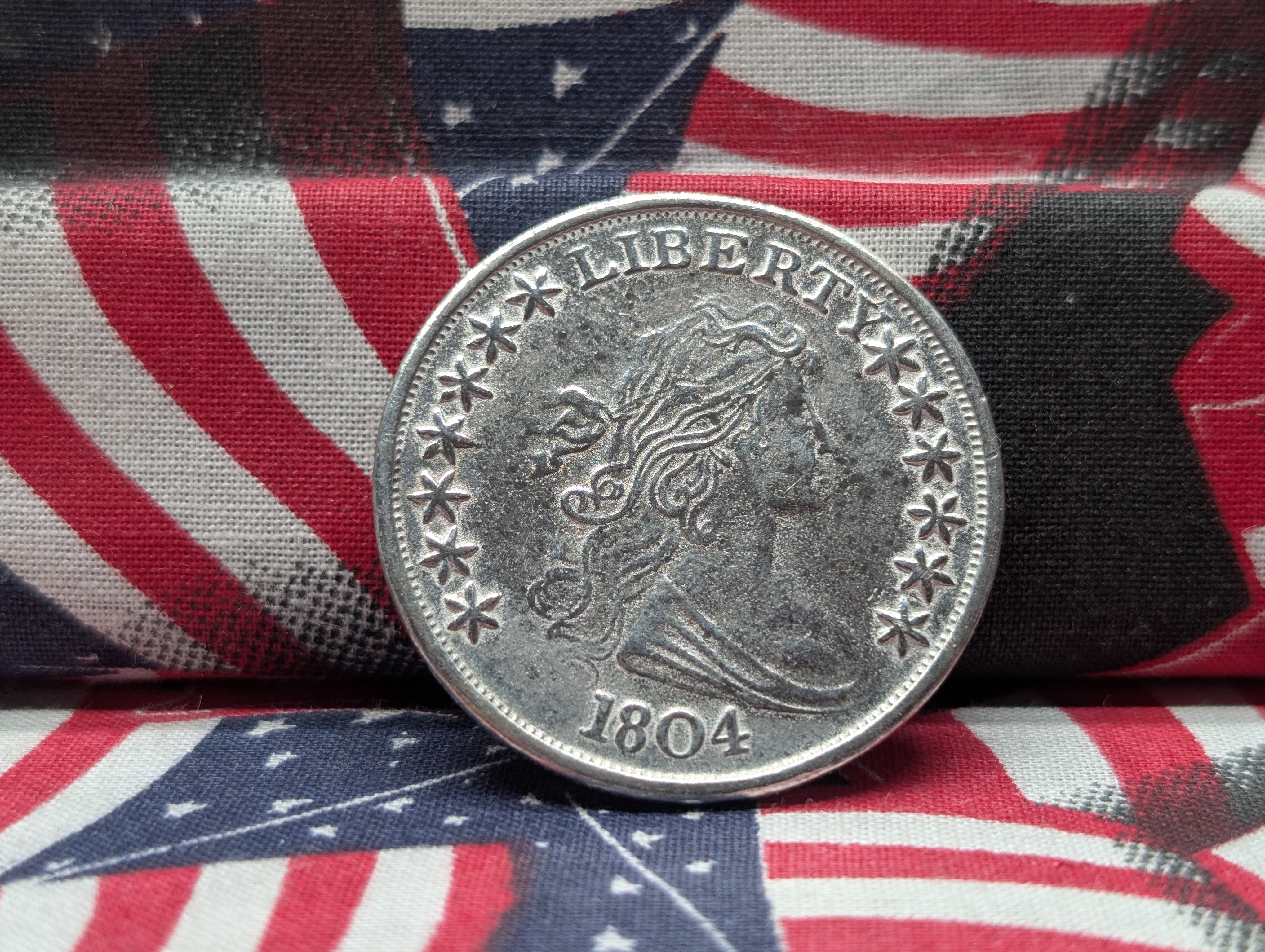 All Copy Collection of 3 Rare Coins - 1804 Bust Dollar, 1861 Liberty Seated Half Dollar, 1795 Gold Half Eagle