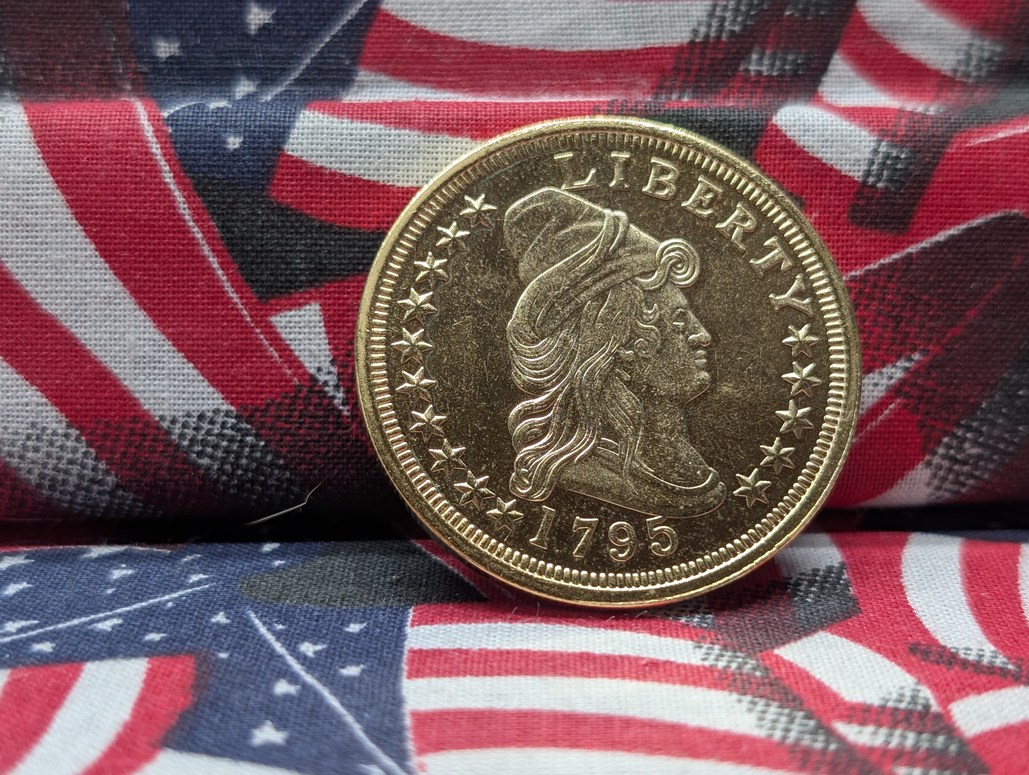 All Copy Collection of 3 Rare Coins - 1804 Bust Dollar, 1861 Liberty Seated Half Dollar, 1795 Gold Half Eagle