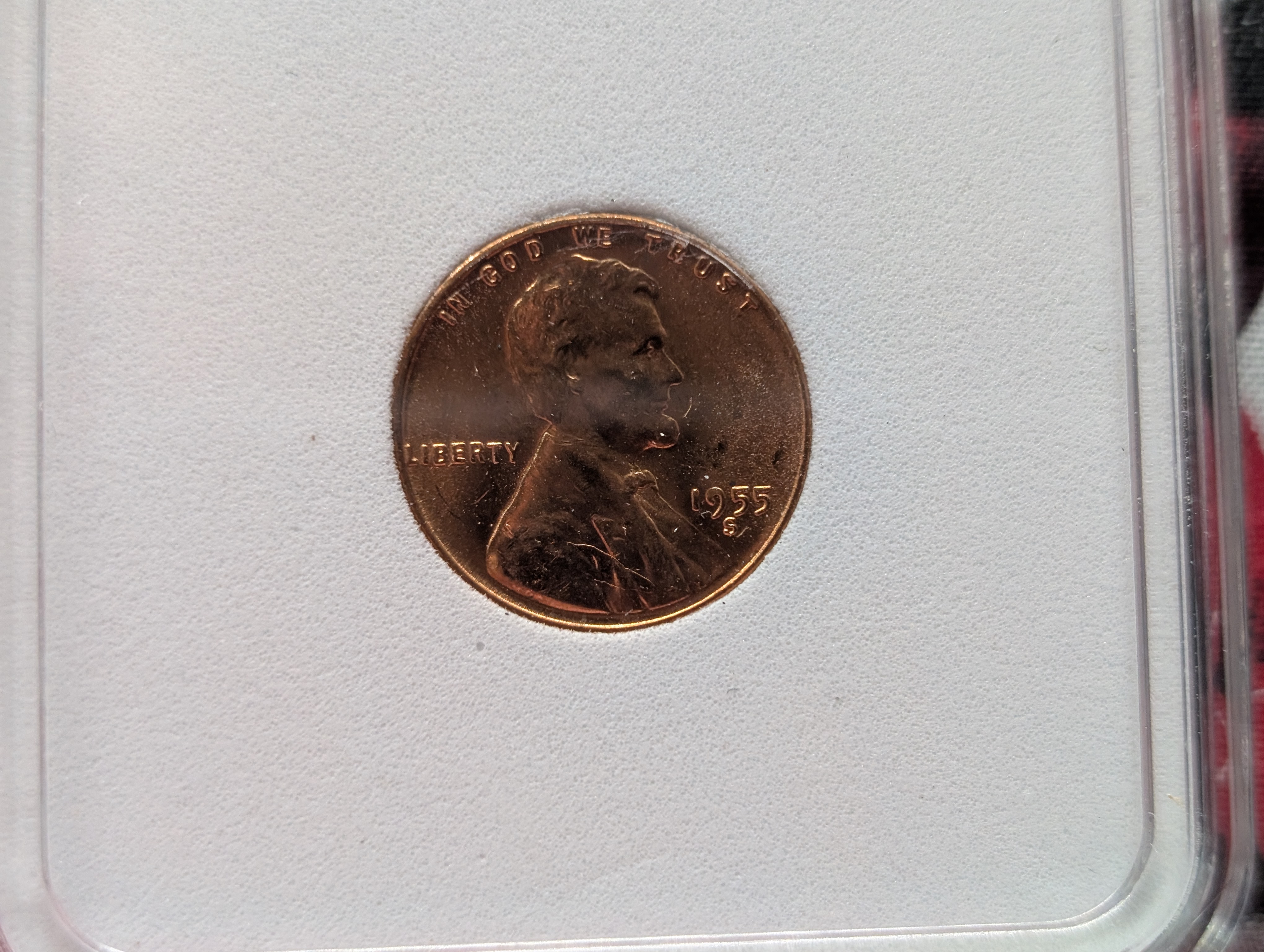 1955-S Lincoln Wheat Cent IGS MS 68 RED