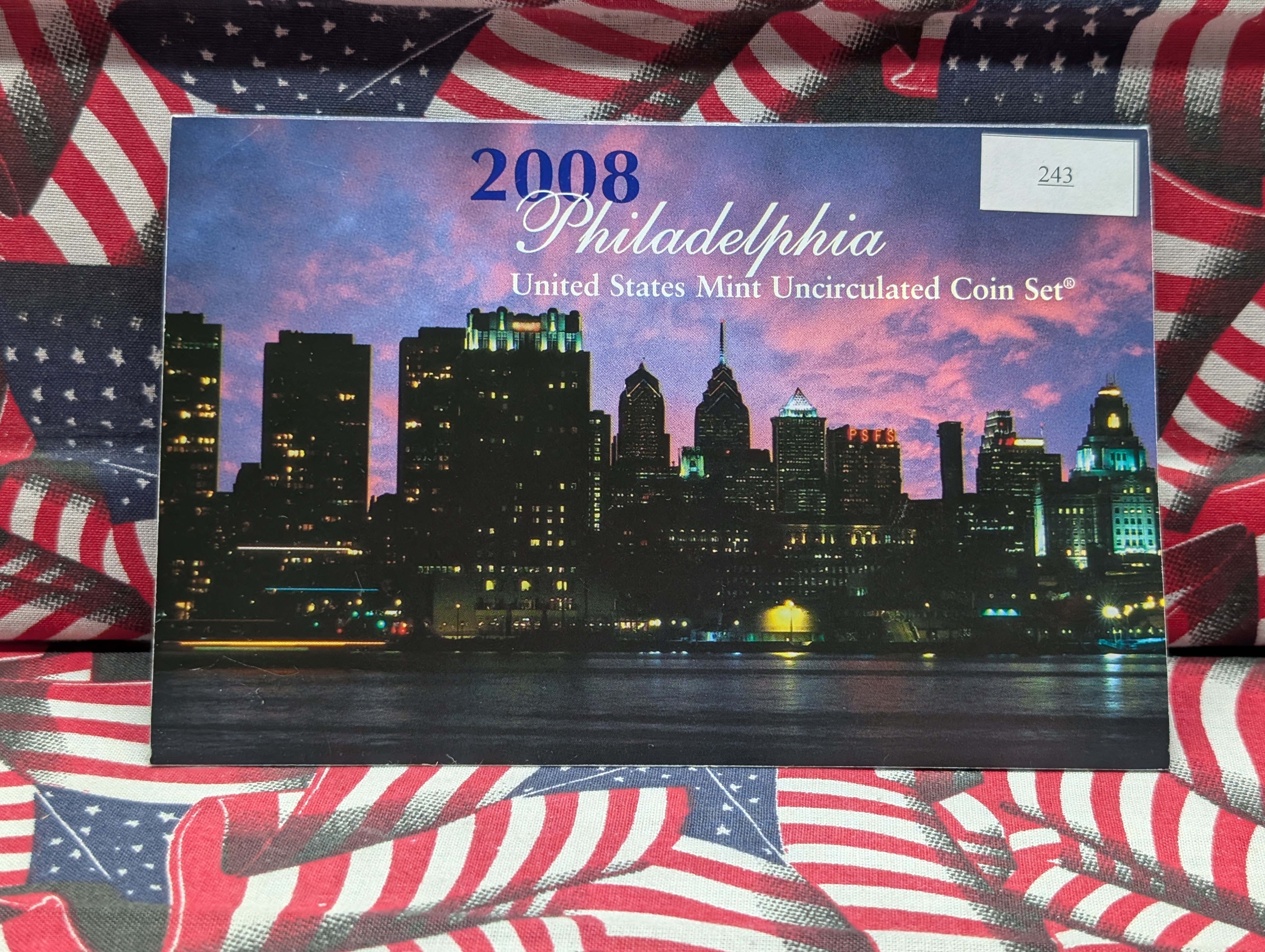 2008-P Set Only U.S. Mint Uncirculated Set with State Quarters, 4 Presidential Dollars and One Sacagawea Dollar - 14 Coins - P Set Only