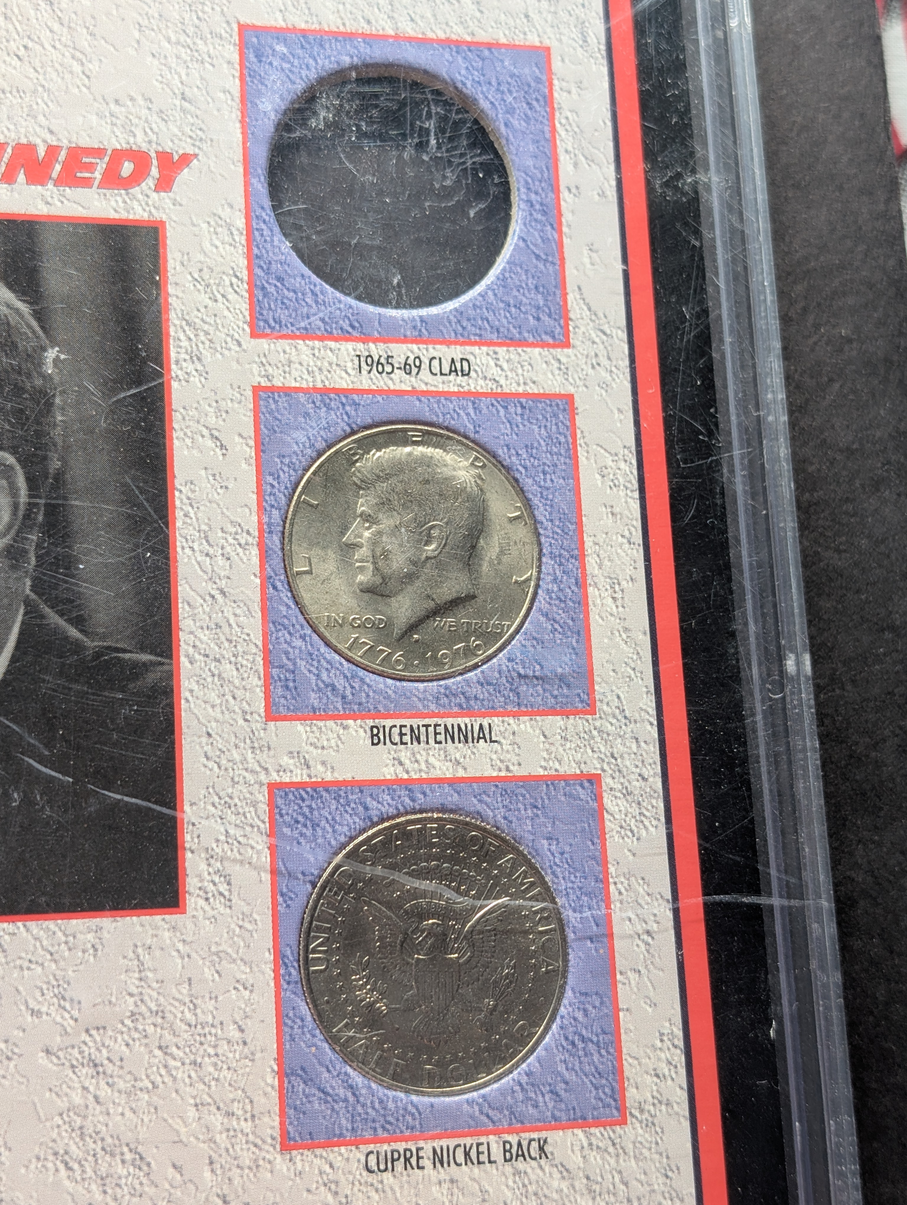 Truth is Sometimes Stranger Than Fiction Collection - 2 Medals and 6 Coins, Lincoln/ Kennedy