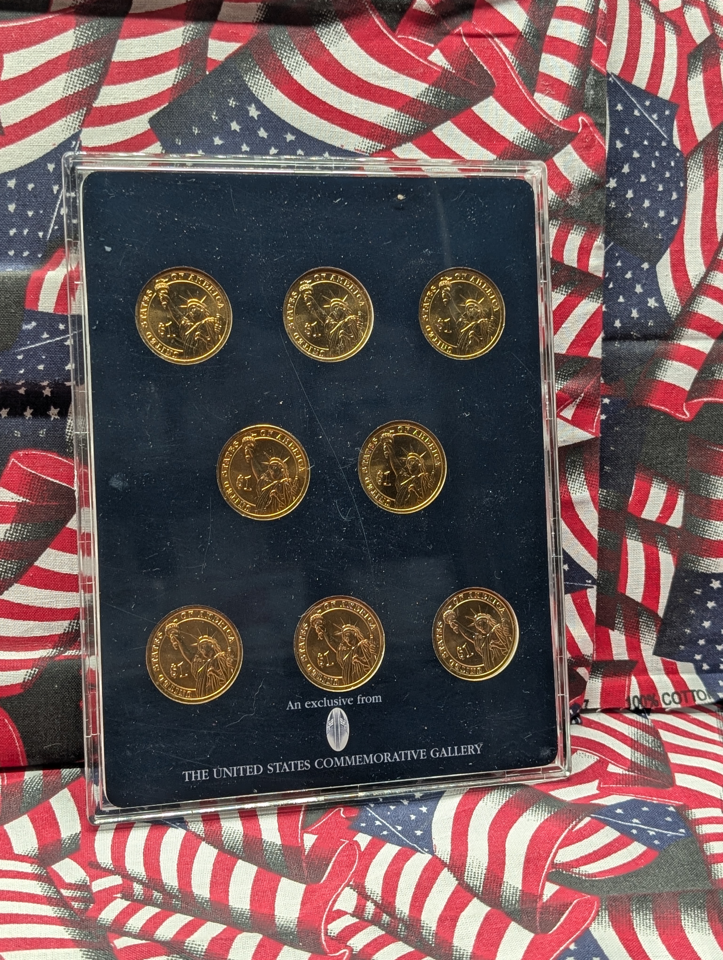2013 & 2014 Collection of Presidential Dollars in Wooden Display Boxes w/ COA (2 Sets) 16 Coins Total