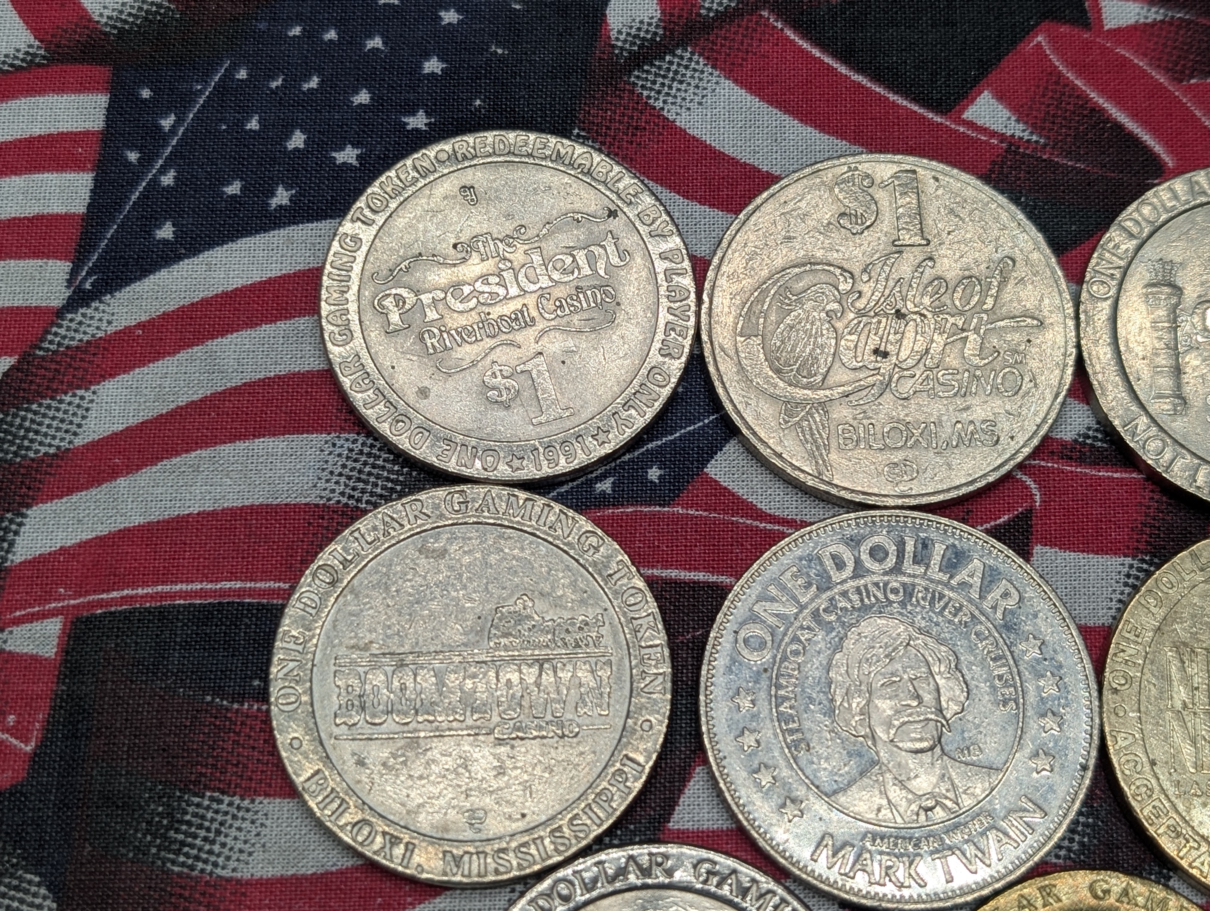 (8) Vintage Casino/Gaming Tokens