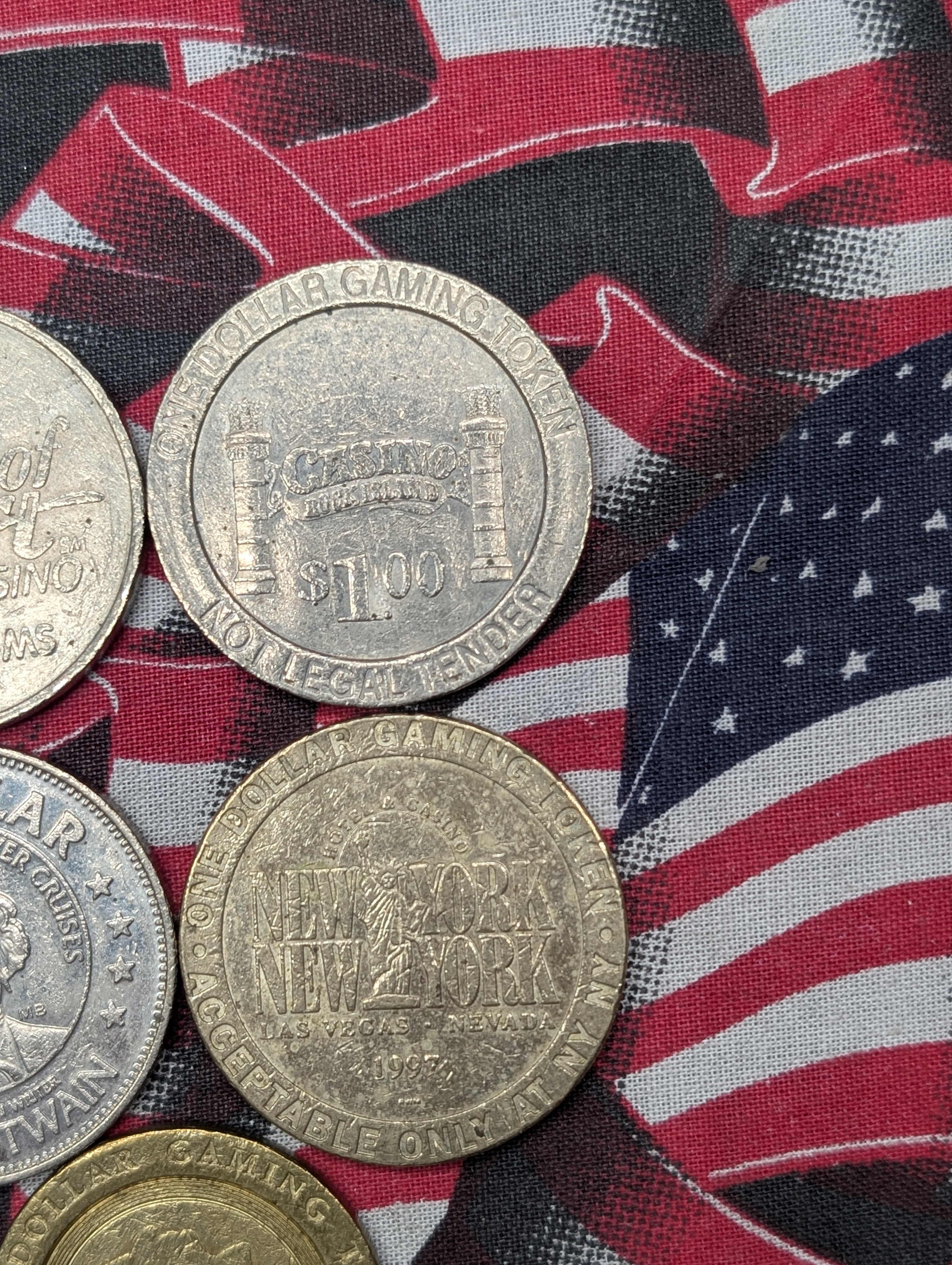 (8) Vintage Casino/Gaming Tokens