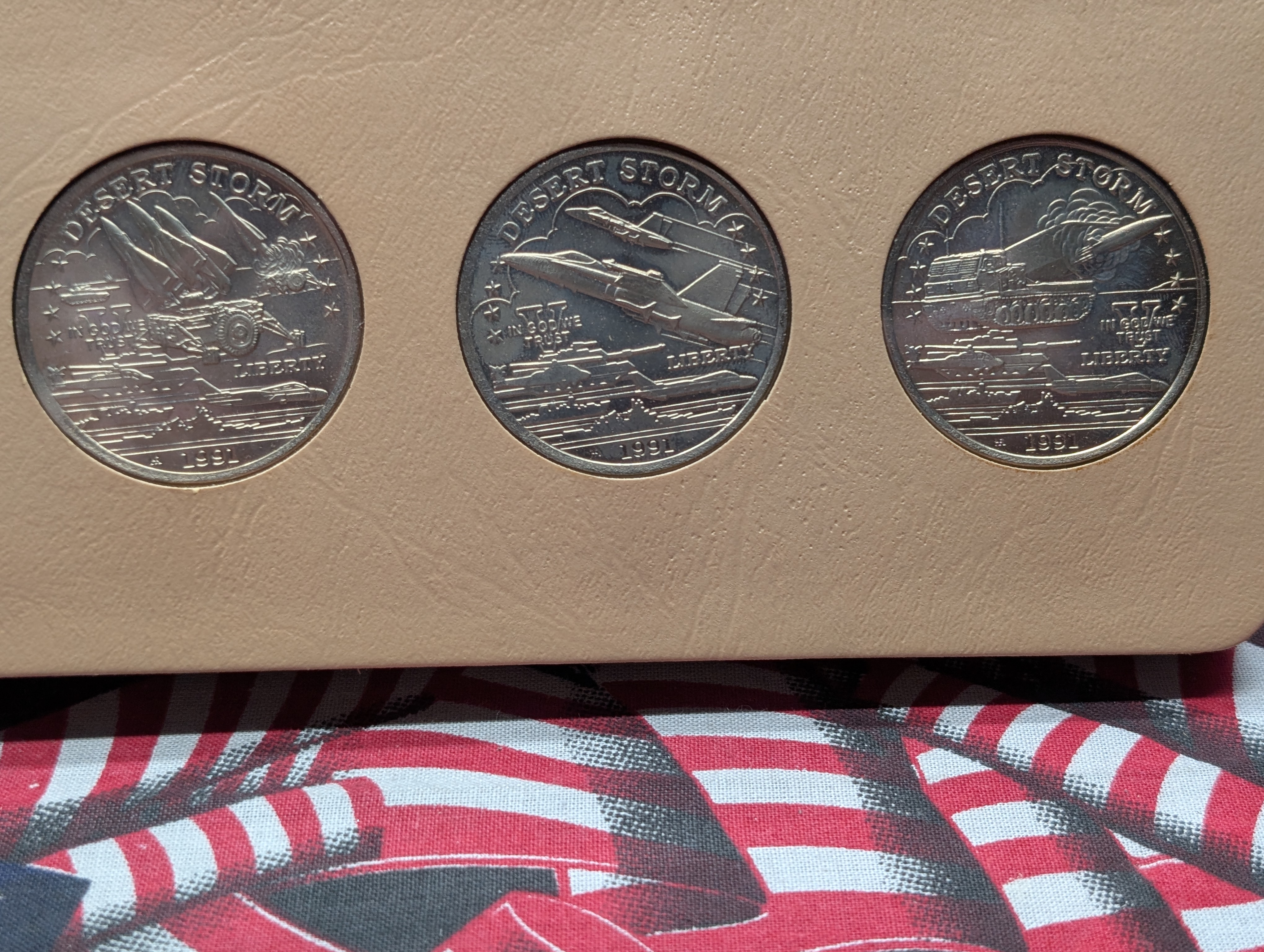 RARE & SELDOM SEEN in UNC Condition!! 1991 Hutt River Province $5 Desert Storm Coin Collection in Dansco Album (45 Total Coins)