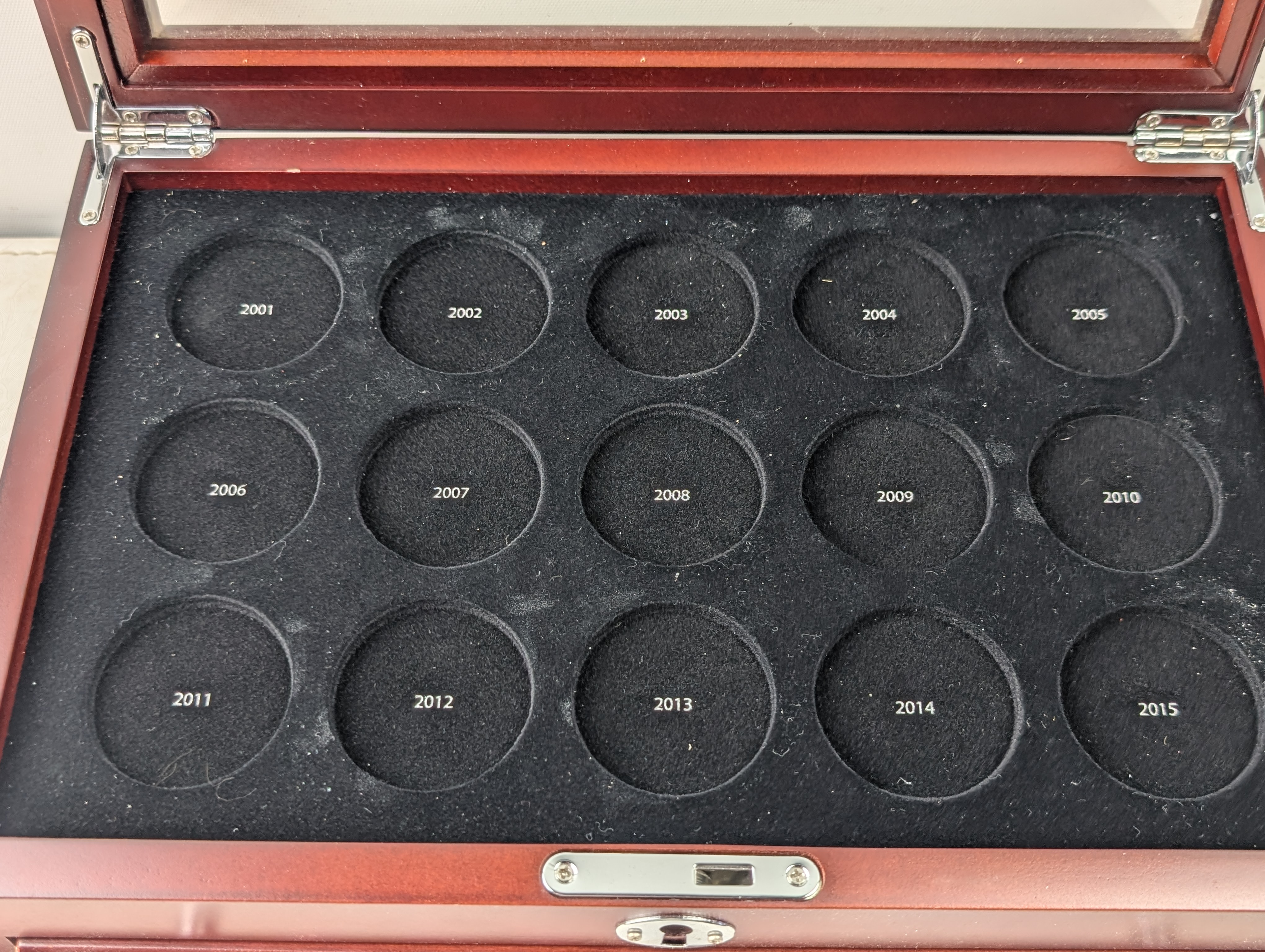 *EMPTY* (2) Wood Boxes for American Silver Eagles & Queens Beasts Wooden Collector's Boxes - No Coins
