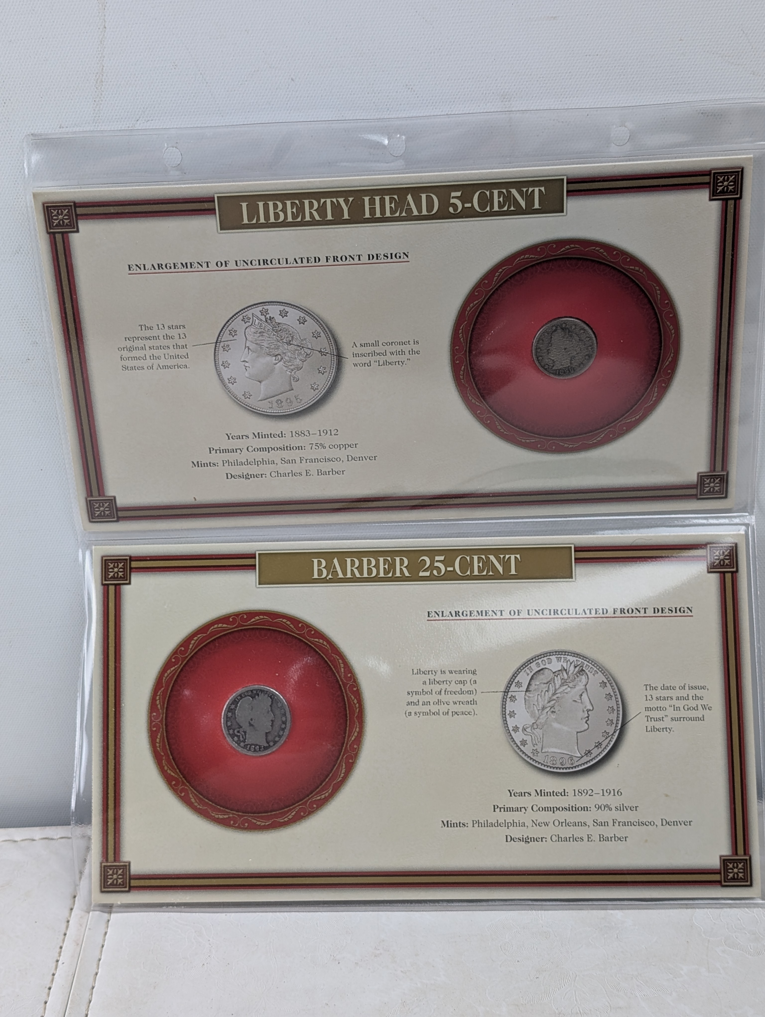 U.S. Coins of the 19th Century - Complete Type Coin Collection in Album - 8 Silver Coins! Quarter, Half Dollar, S.L. Dime, S.L. Half Dime, M