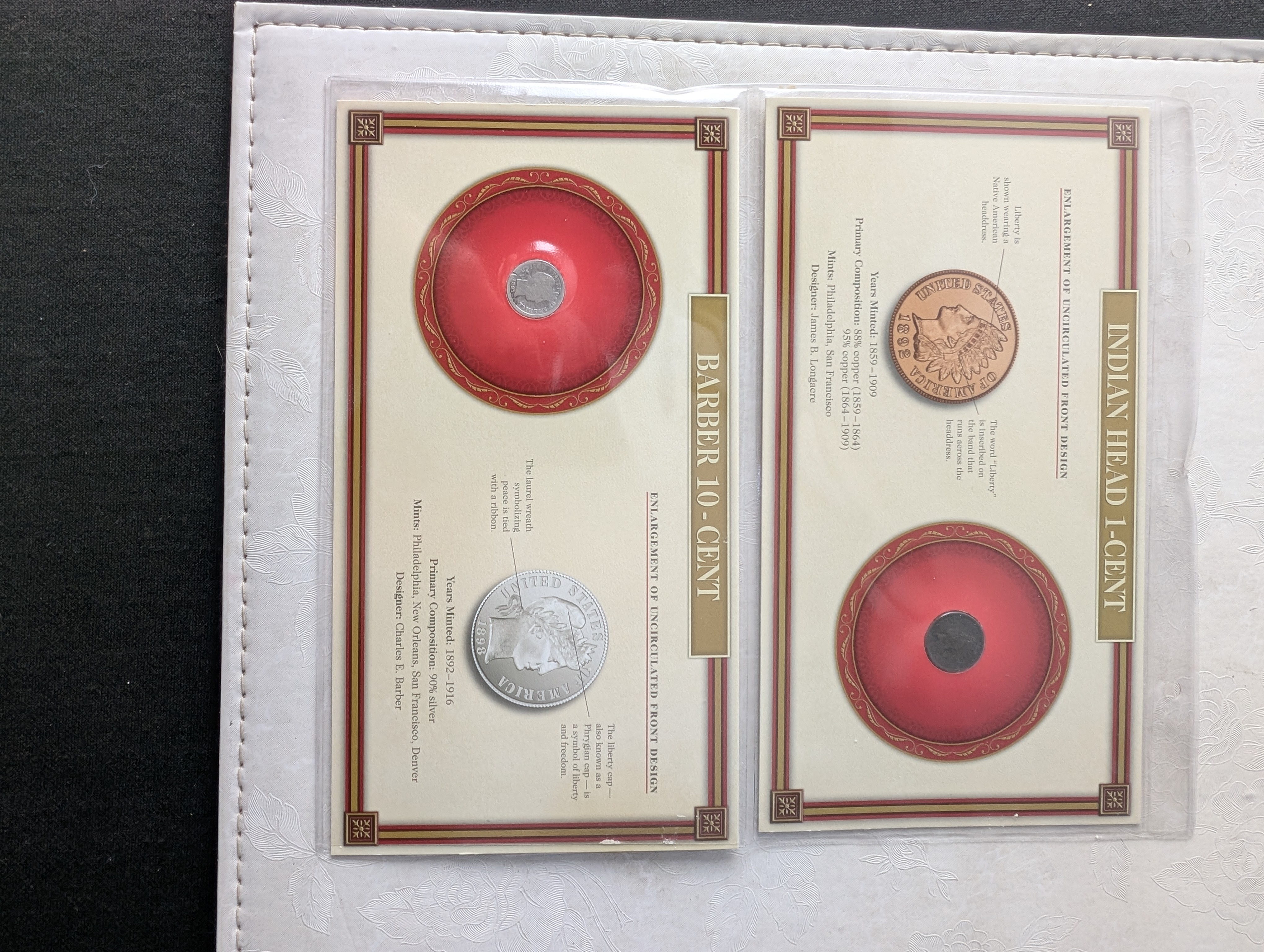 U.S. Coins of the 19th Century - Complete Type Coin Collection in Album - 8 Silver Coins! Quarter, Half Dollar, S.L. Dime, S.L. Half Dime, M