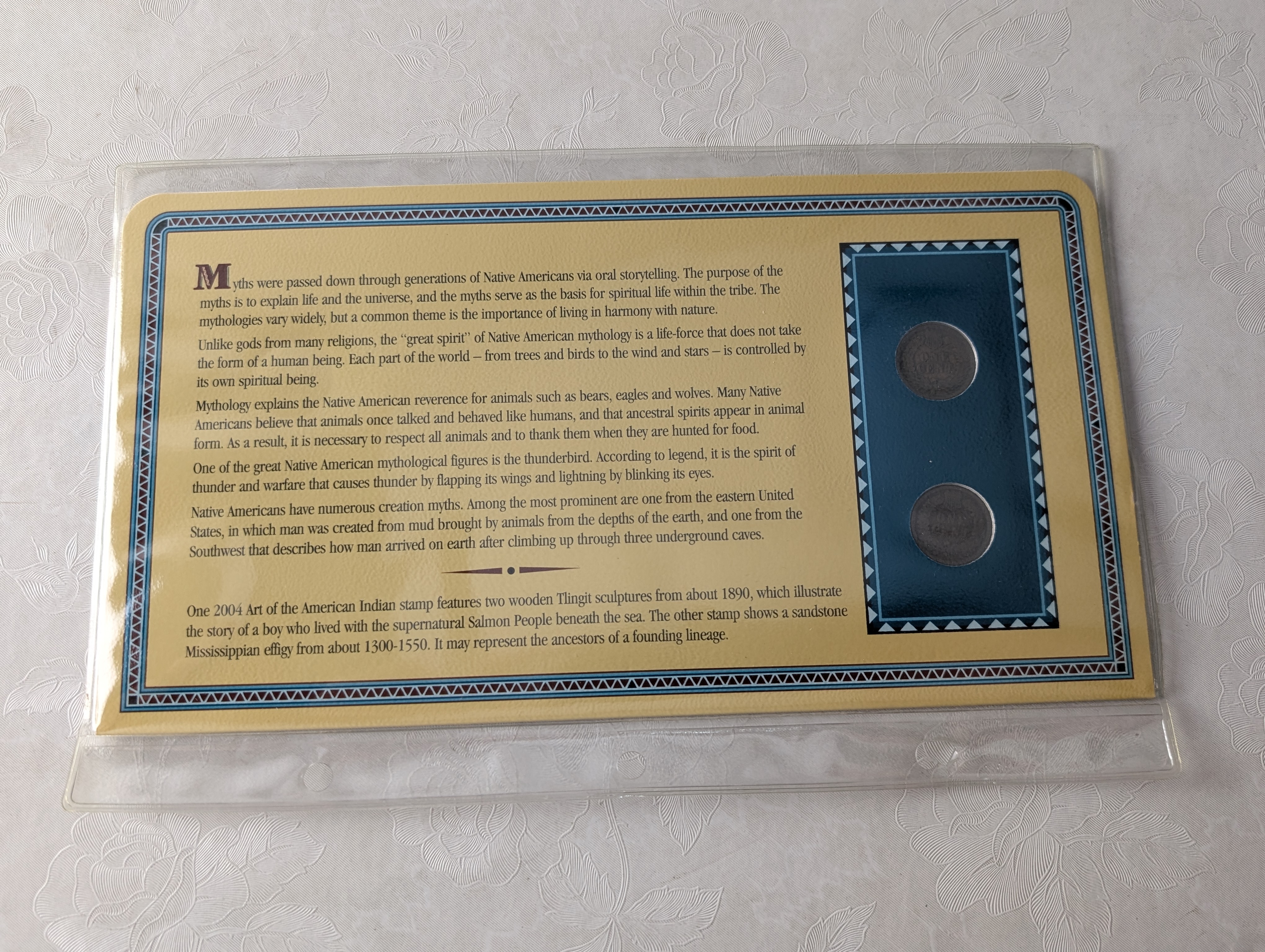 Collection of Various Dated Scarce Indian Head Cents & Vintage Commem Stamps in Album - 28 Coins