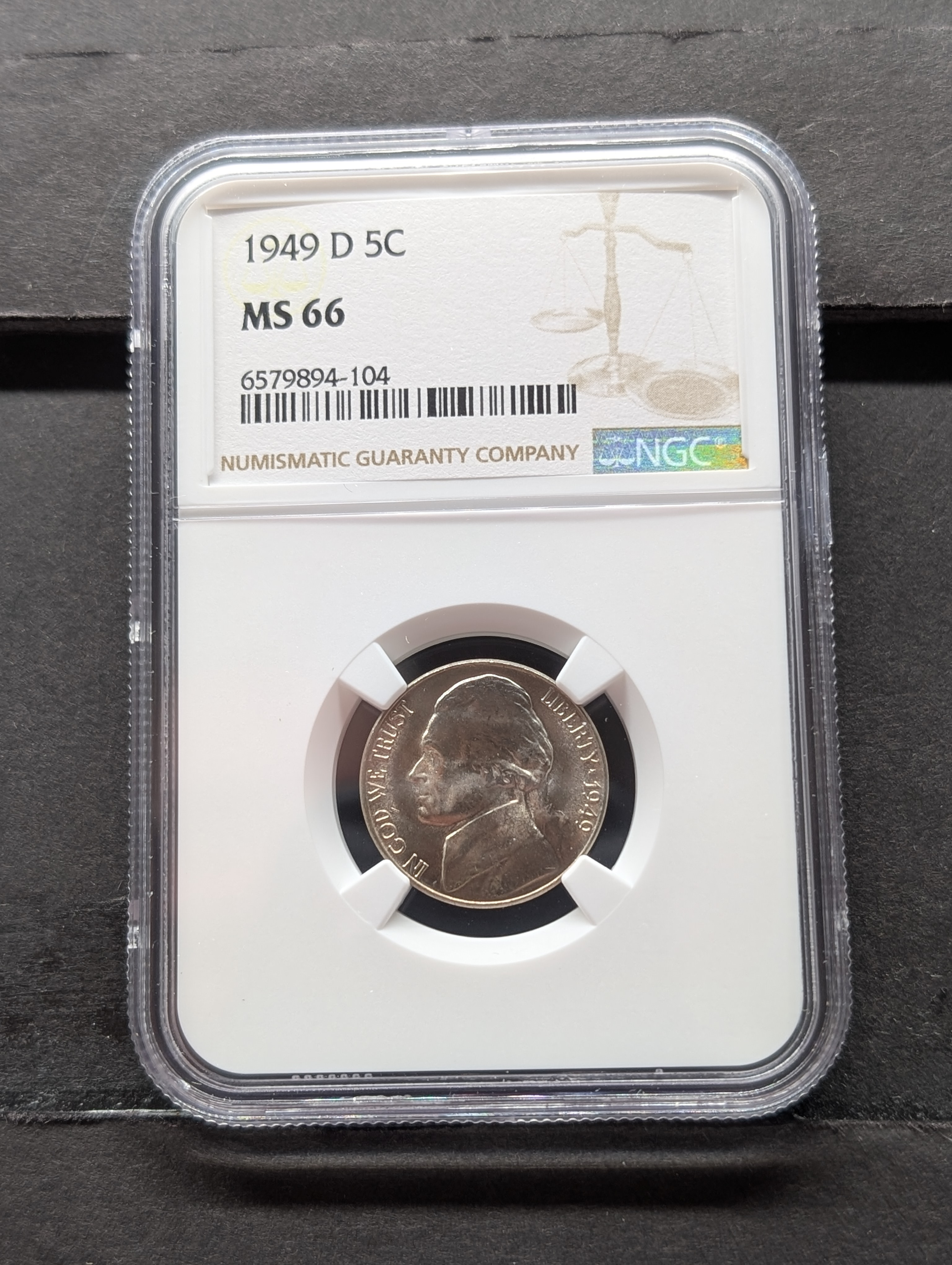 1949-D Jefferson Nickel NGC MS66