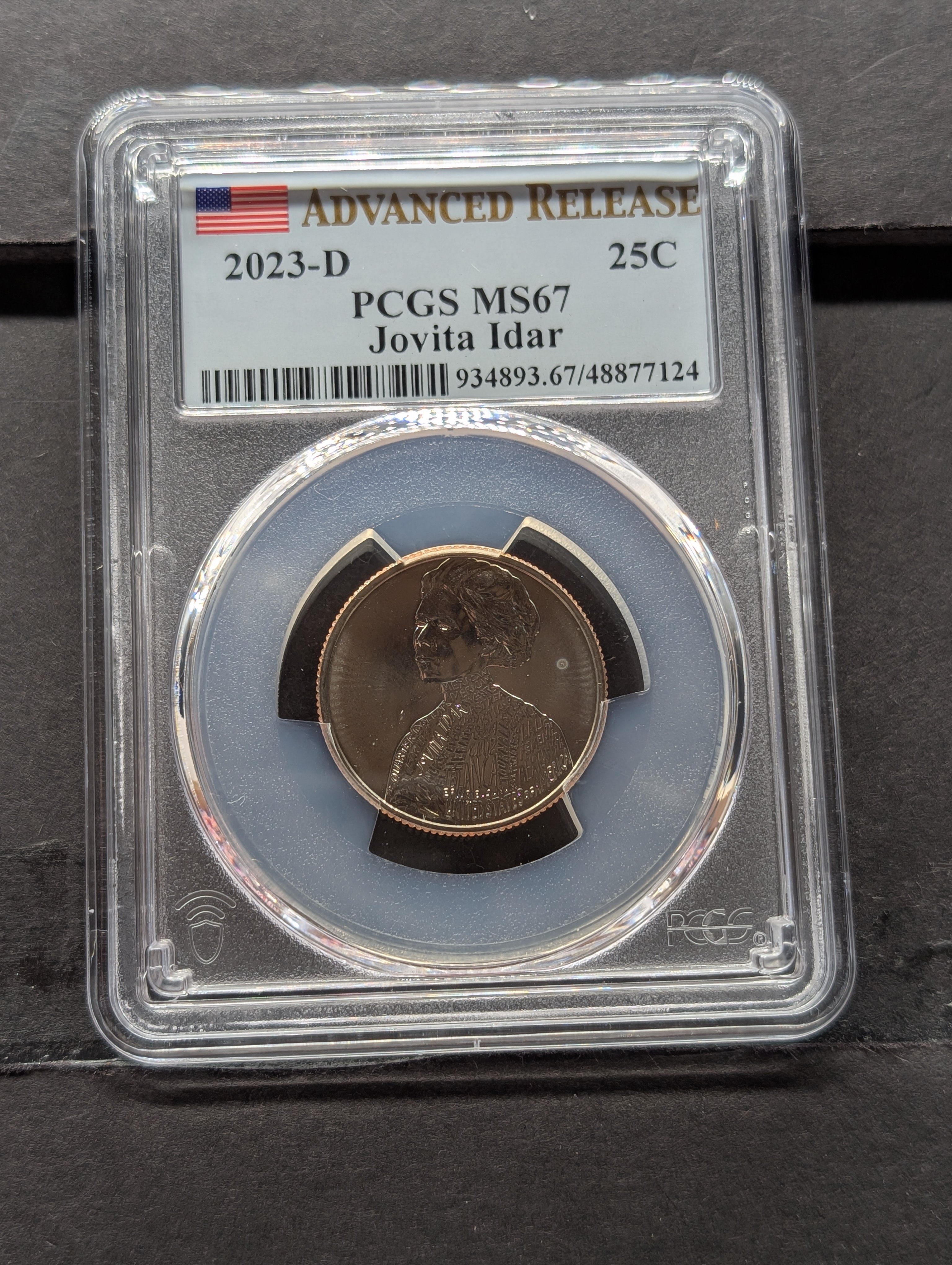 2023-D Jovita Idar Quarter - PCGS MS67 - Advanced Release