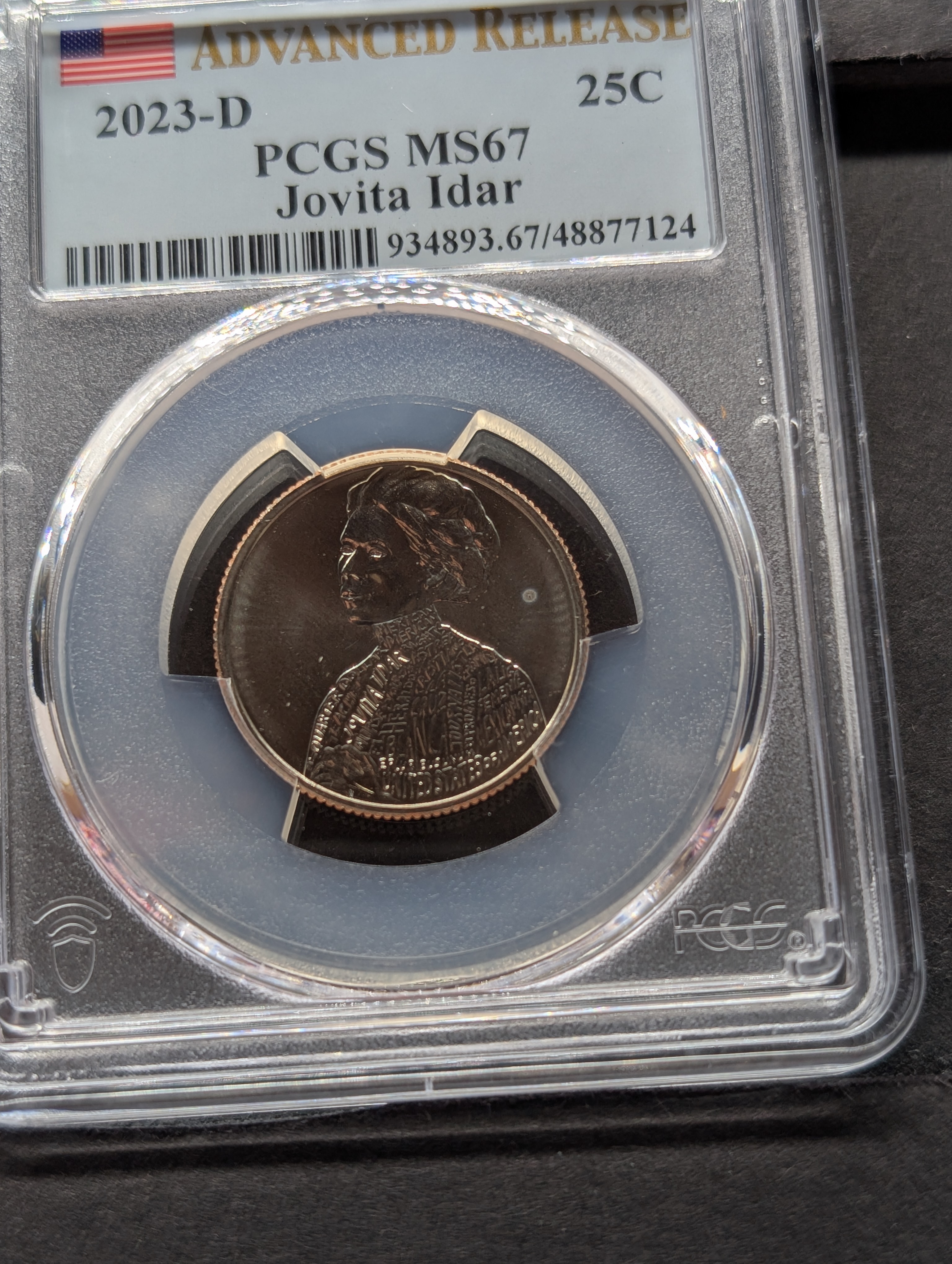 2023-D Jovita Idar Quarter - PCGS MS67 - Advanced Release