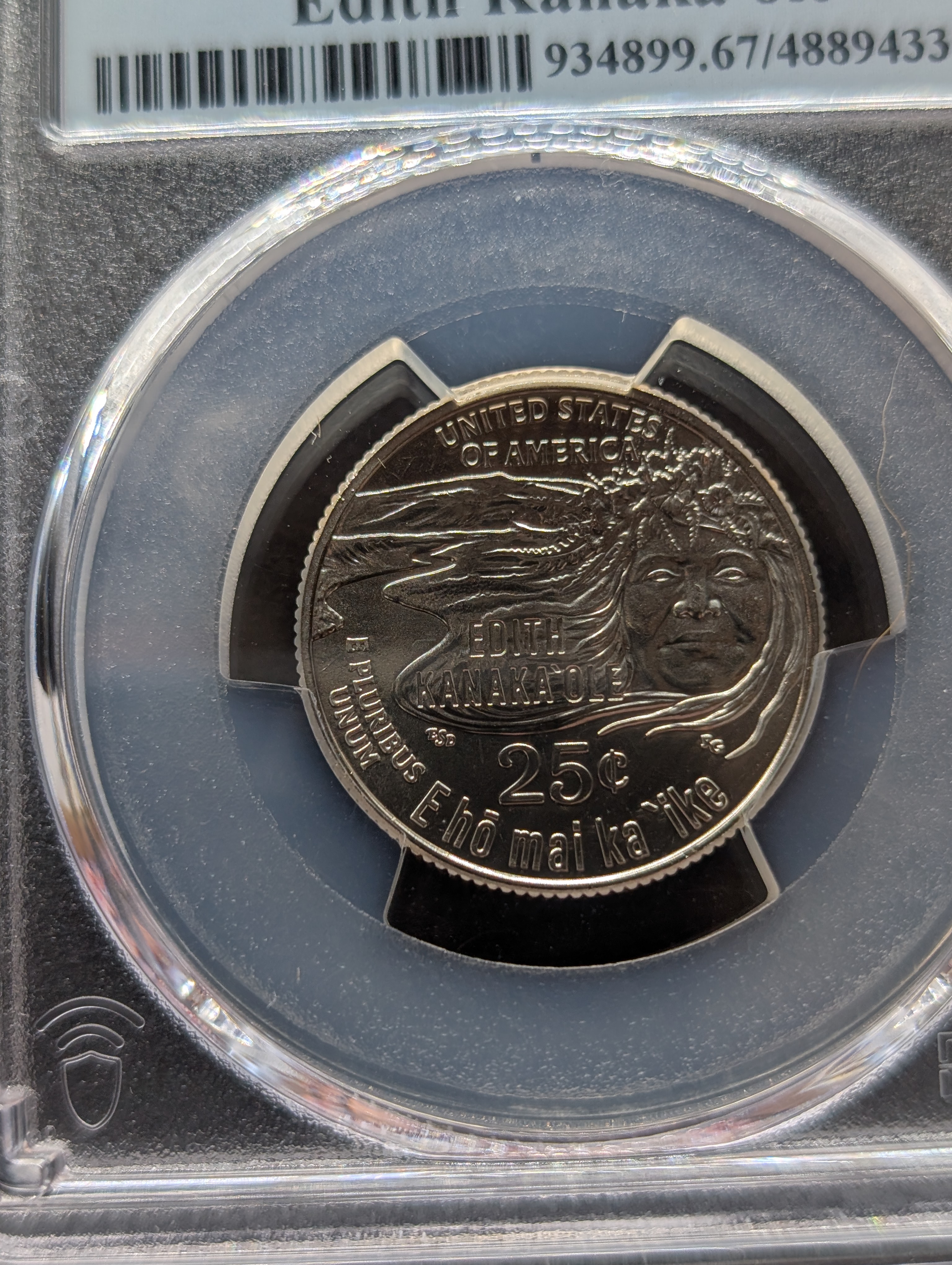 2023-P Edith Kanaka'ole Quarter - PCGS MS67 - Advanced Release