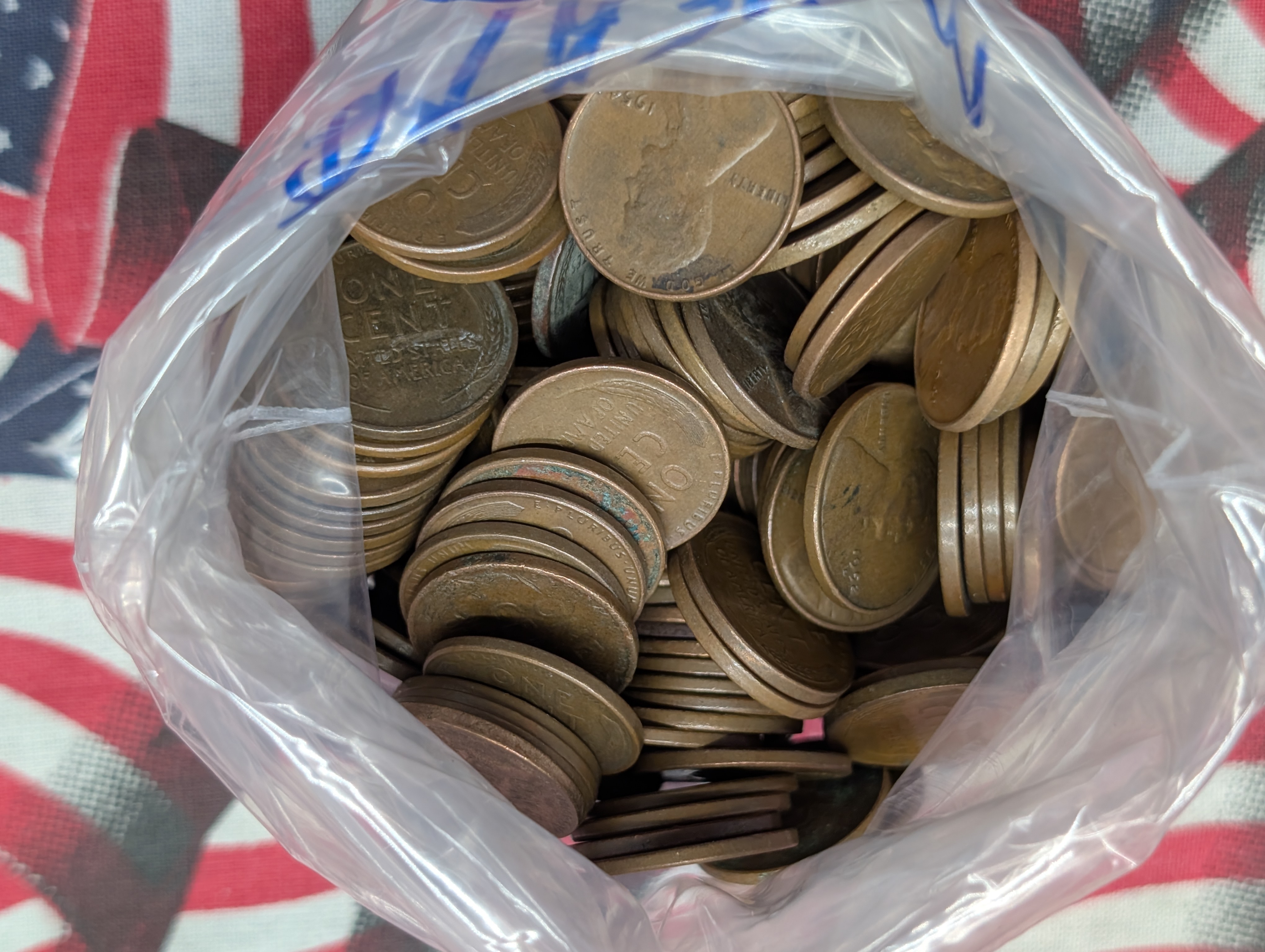 (250) Count Bag of Lincoln Wheat Cents