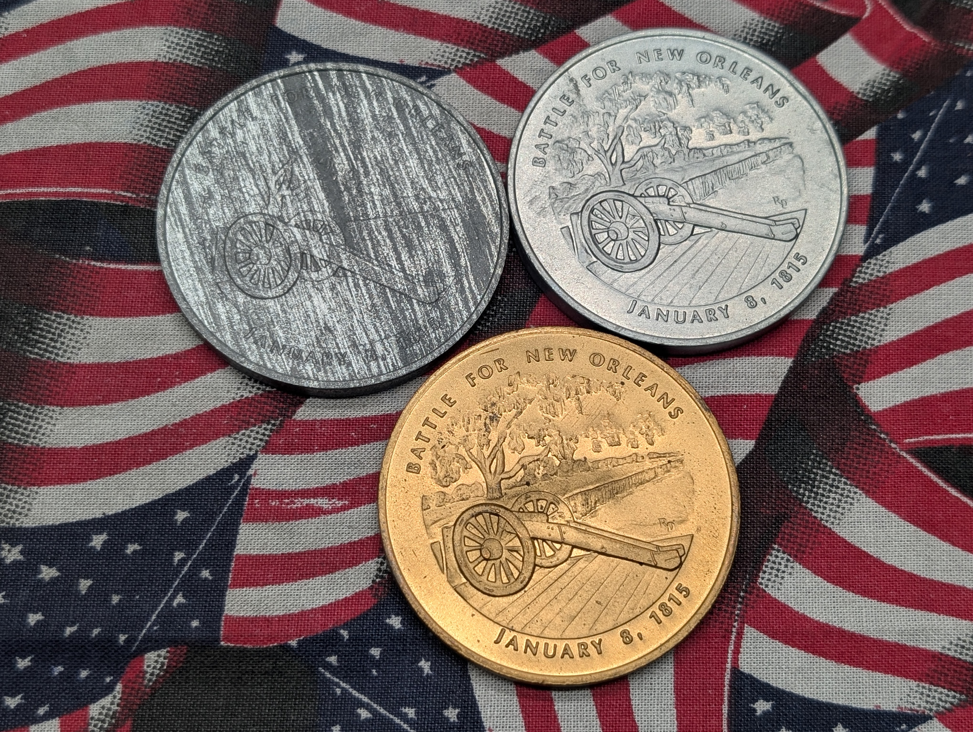 Battle for the New Orleans 3 Medal Set