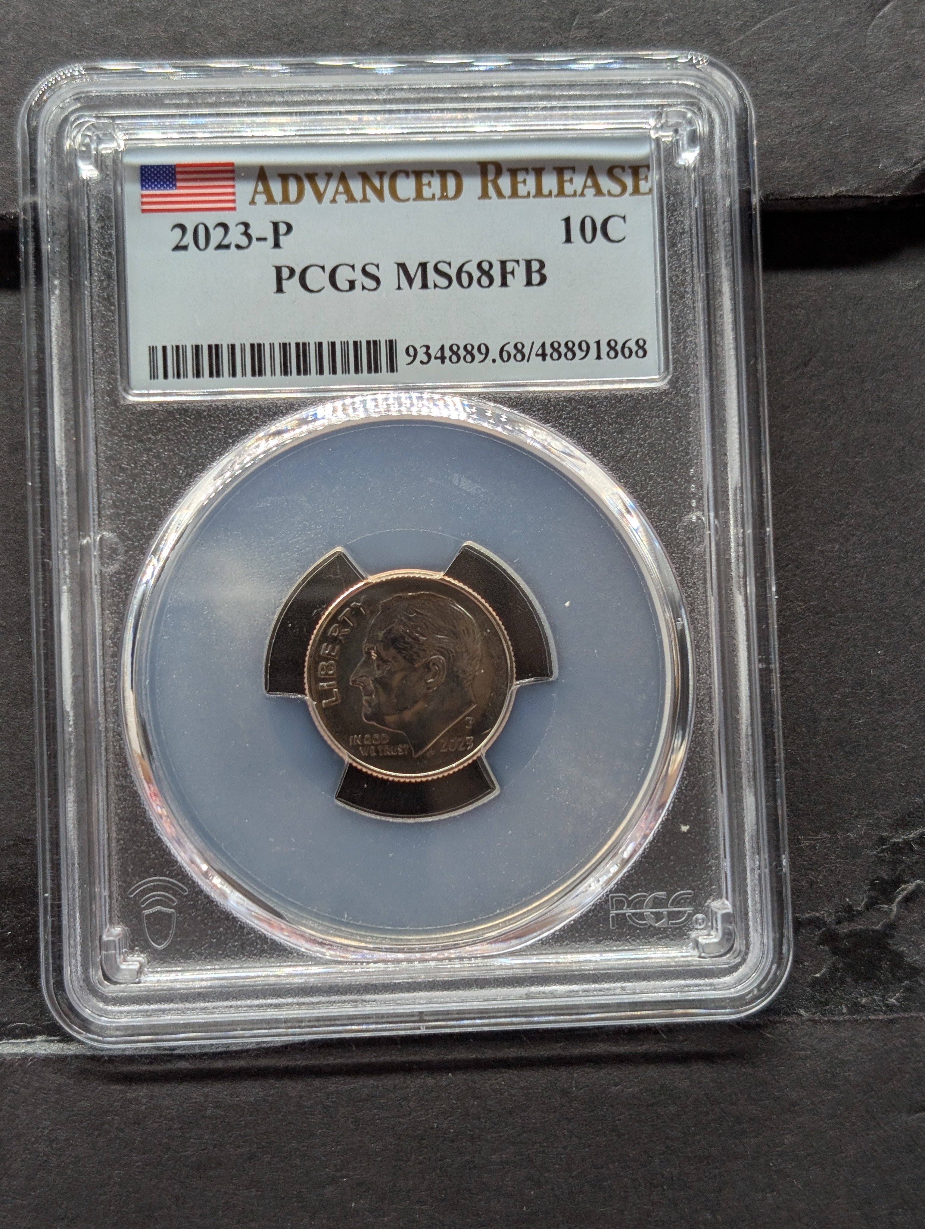 2023-P Roosevelt Dime - PCGS MS68 FB - Advanced Release