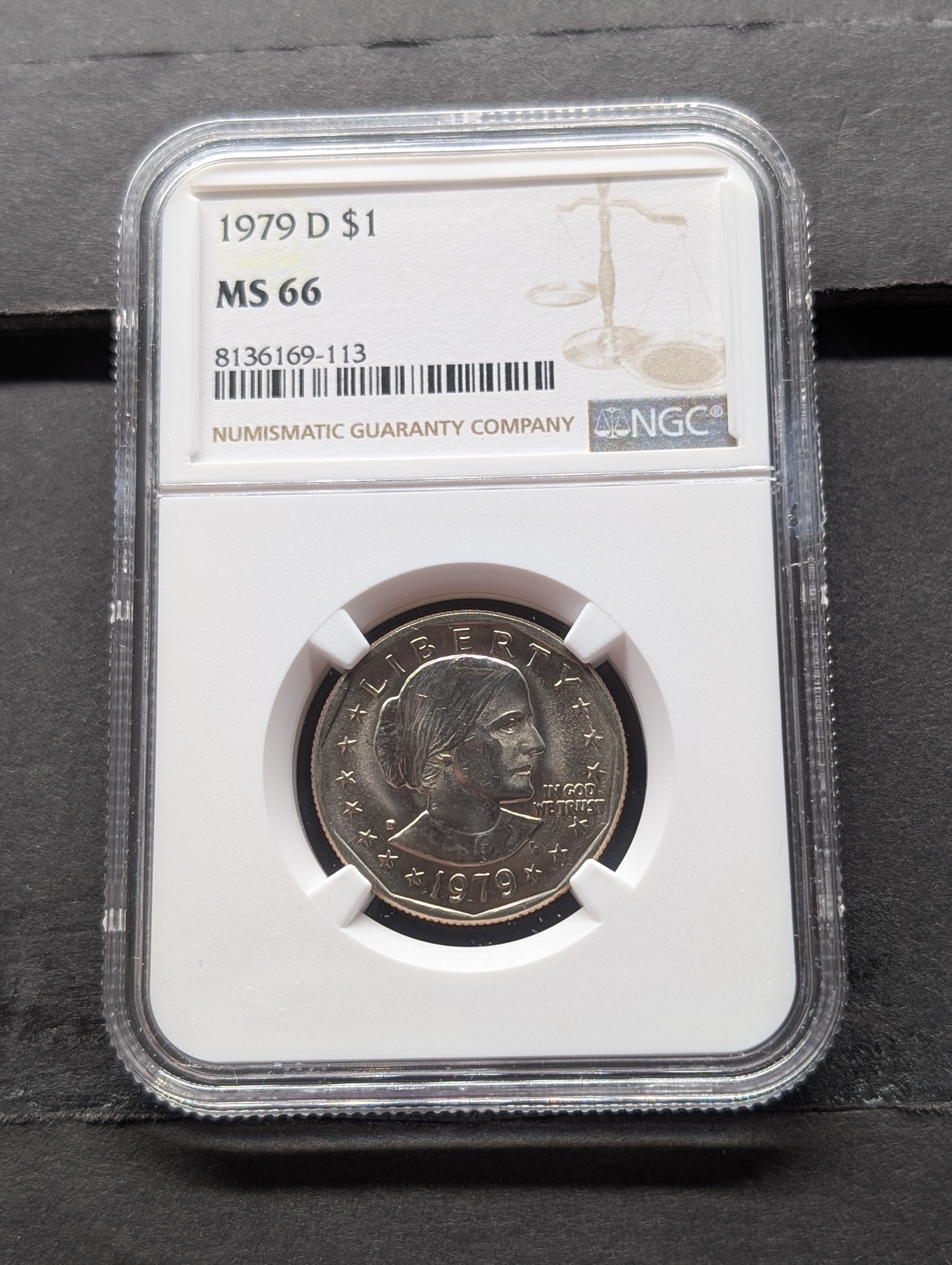 1979-D Susan B. Anthony Dollar - NGC MS66