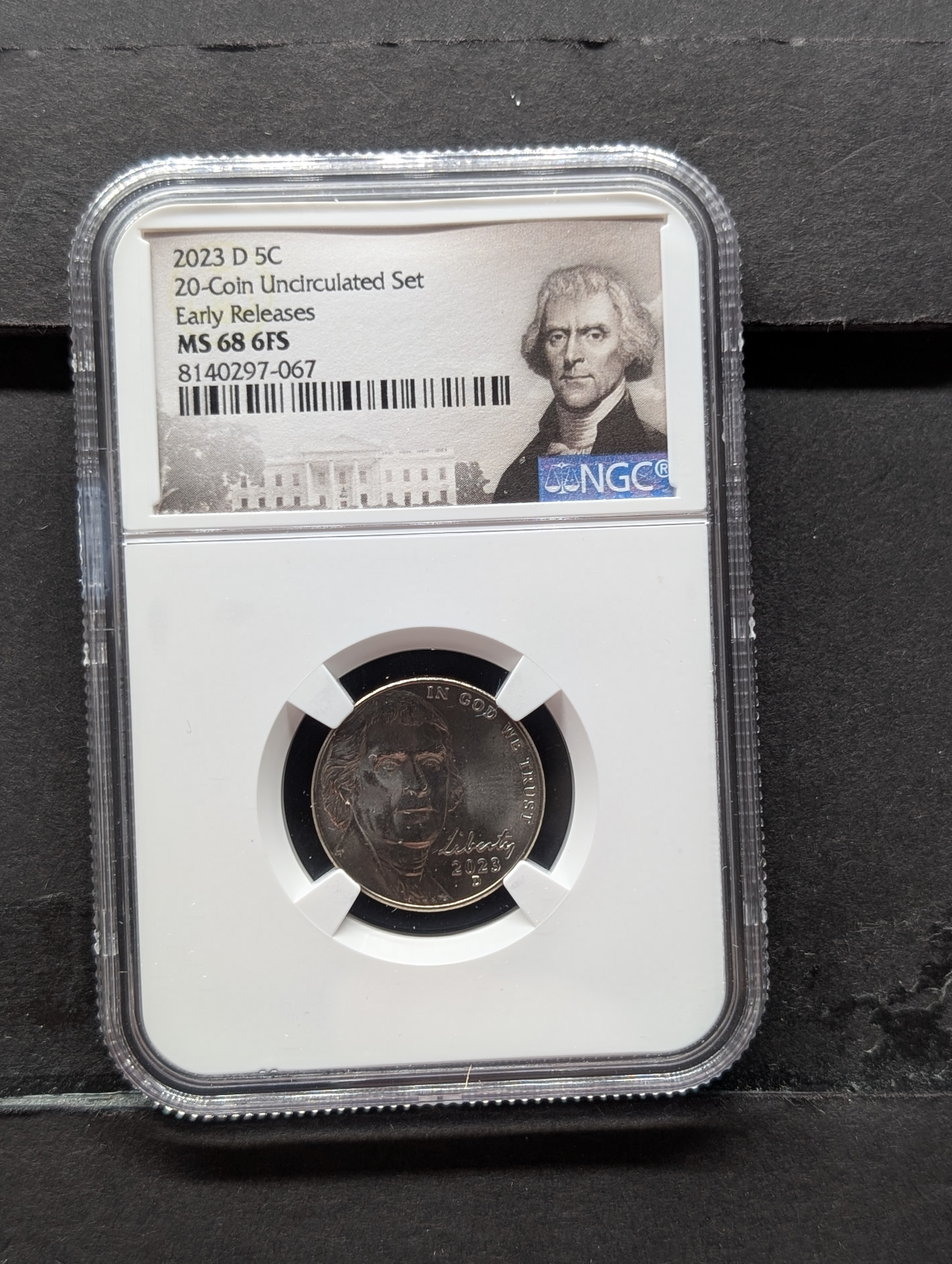 2023-D Jefferson Nickel - NGC MS68 6FS - Early Release