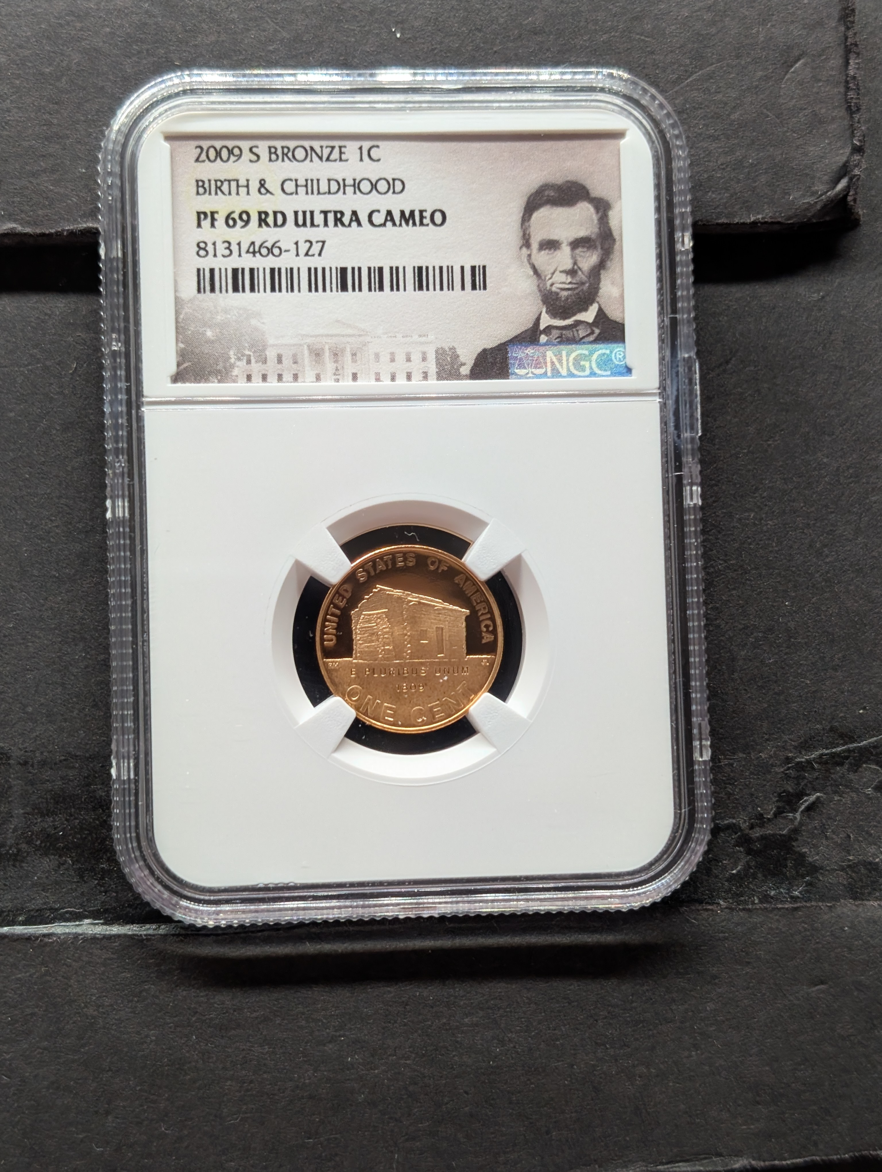 2009-S PROOF Bronze Lincoln Birth & Childhood Cent - NGC PF69 RD ULTRA CAMEO