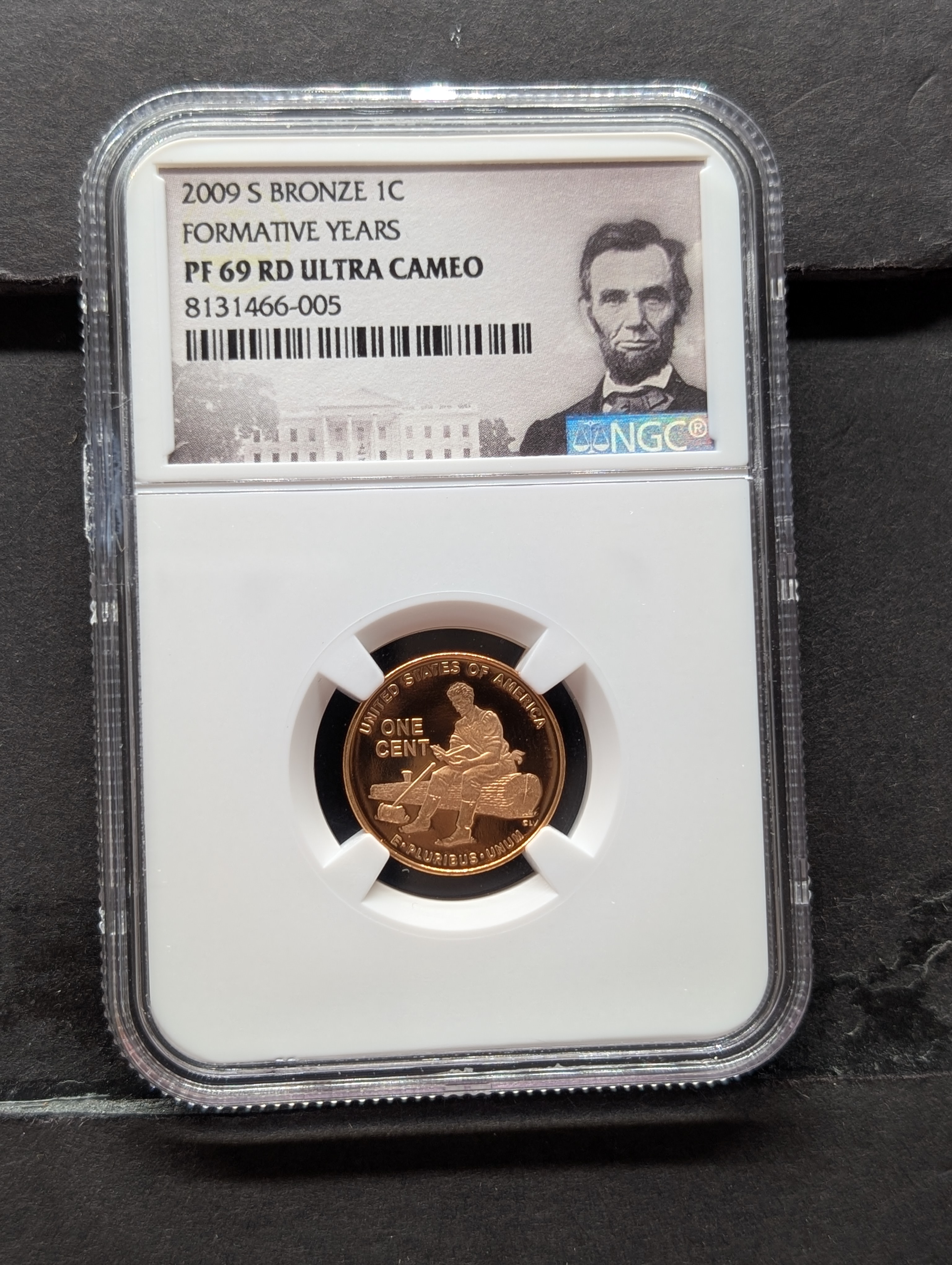 2009-S PROOF Bronze Lincoln Formative Years Cent - NGC PF69 RD ULTRA CAMEO