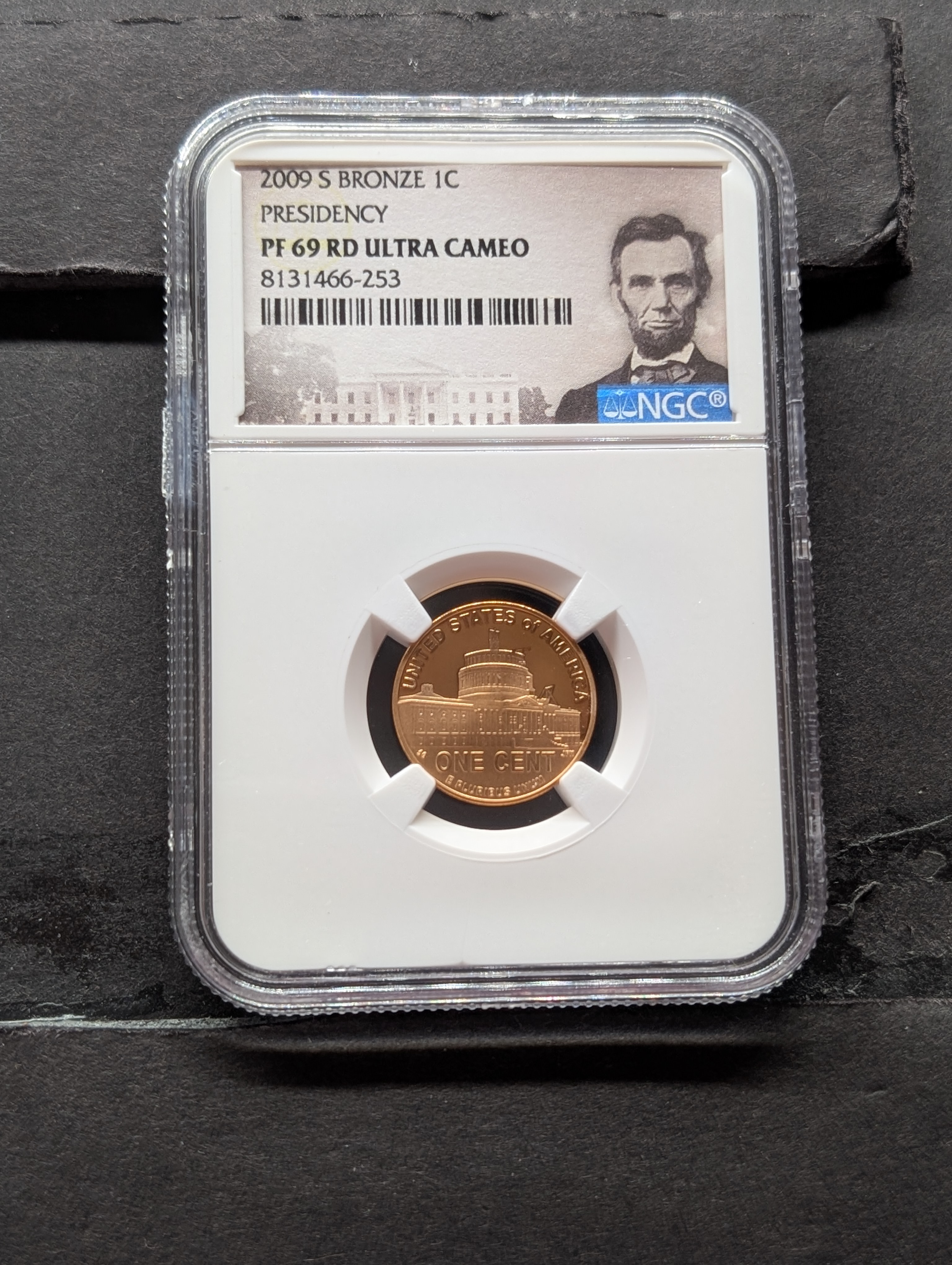 2009-S PROOF Bronze Presidency Cent - NGC PF69 RD ULTRA CAMEO