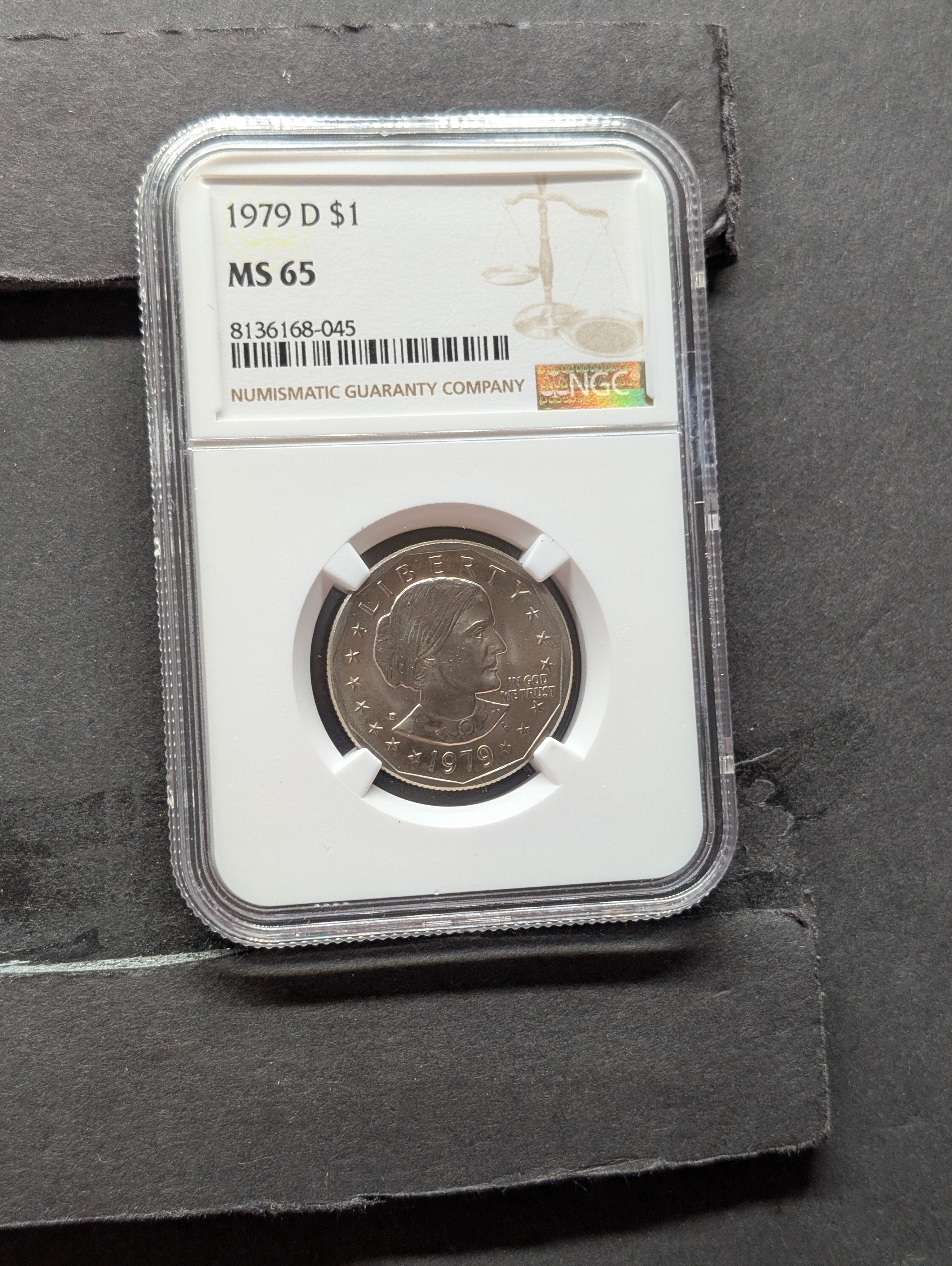 1979-D Susan B. Anthony Dollar - NGC MS65