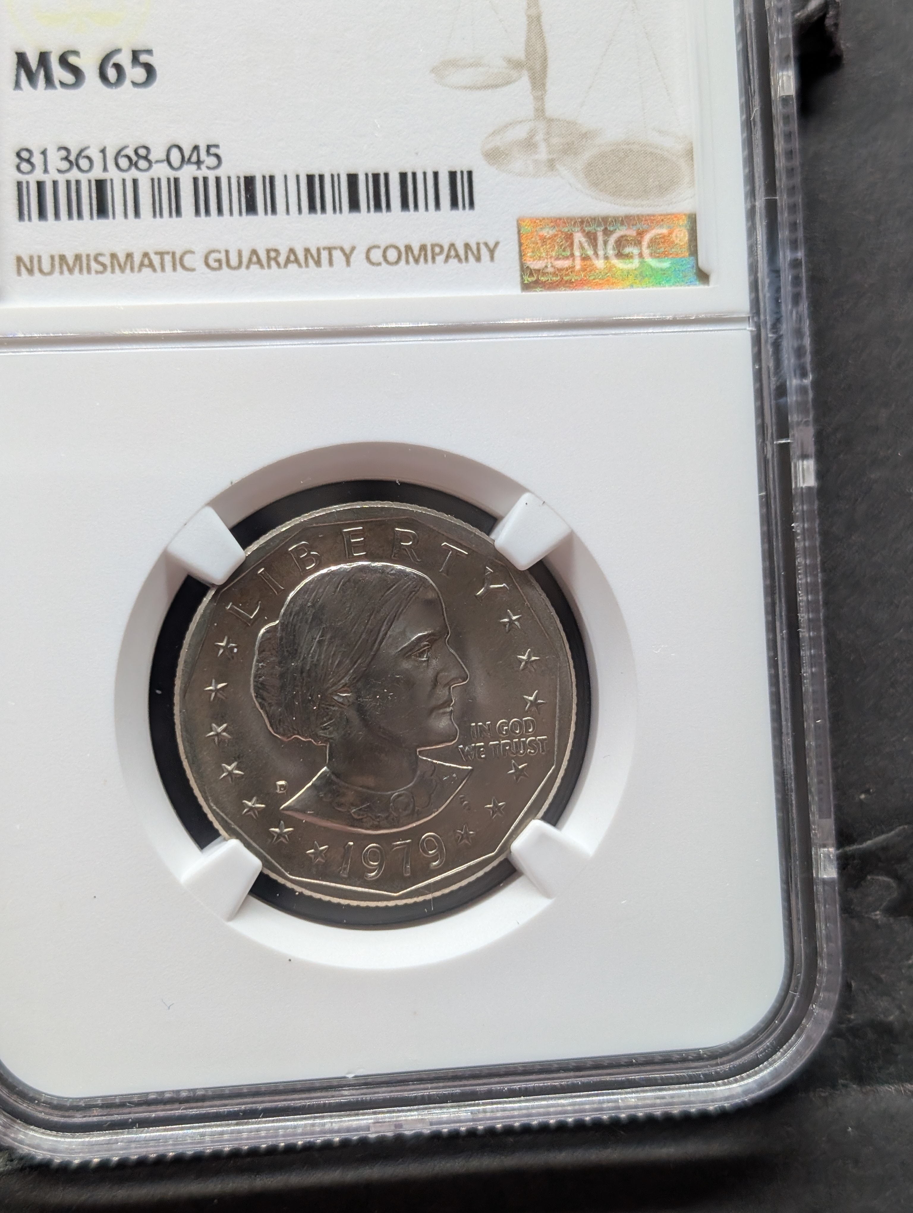 1979-D Susan B. Anthony Dollar - NGC MS65