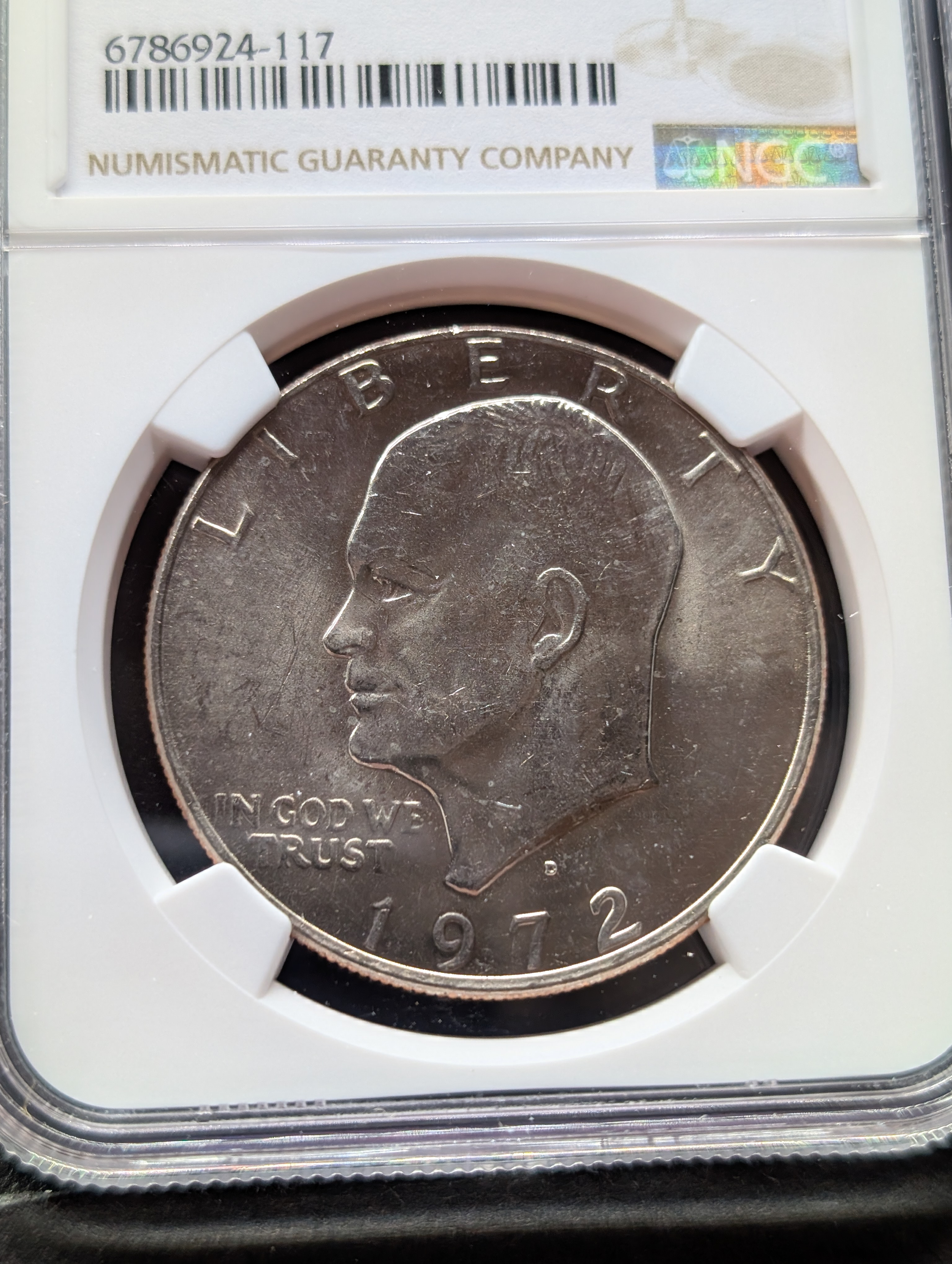 1972-D Eisenhower Dollar - NGC MS65