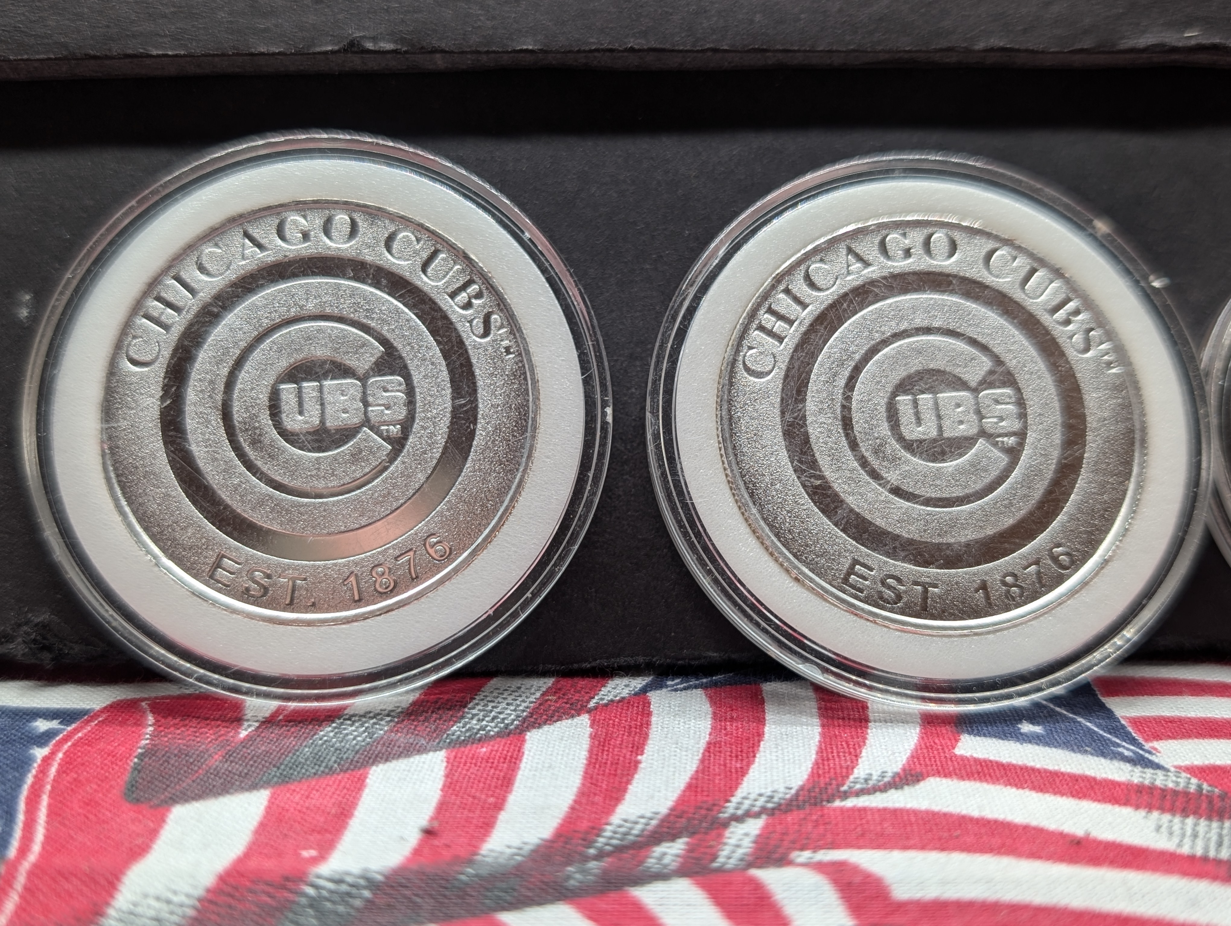 (4) Silver Plated Coins and Medals