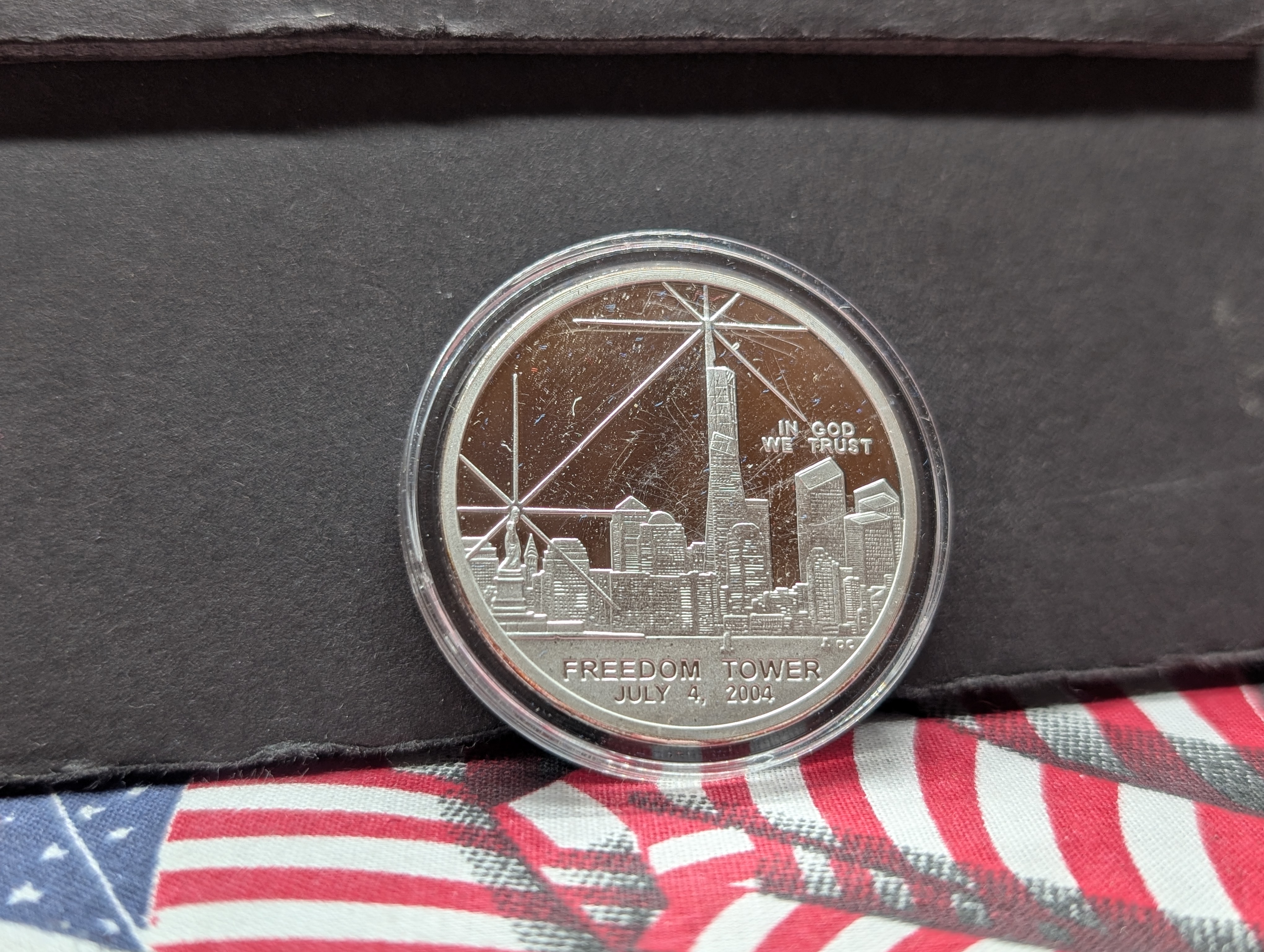 (4) Silver Plated Coins and Medals