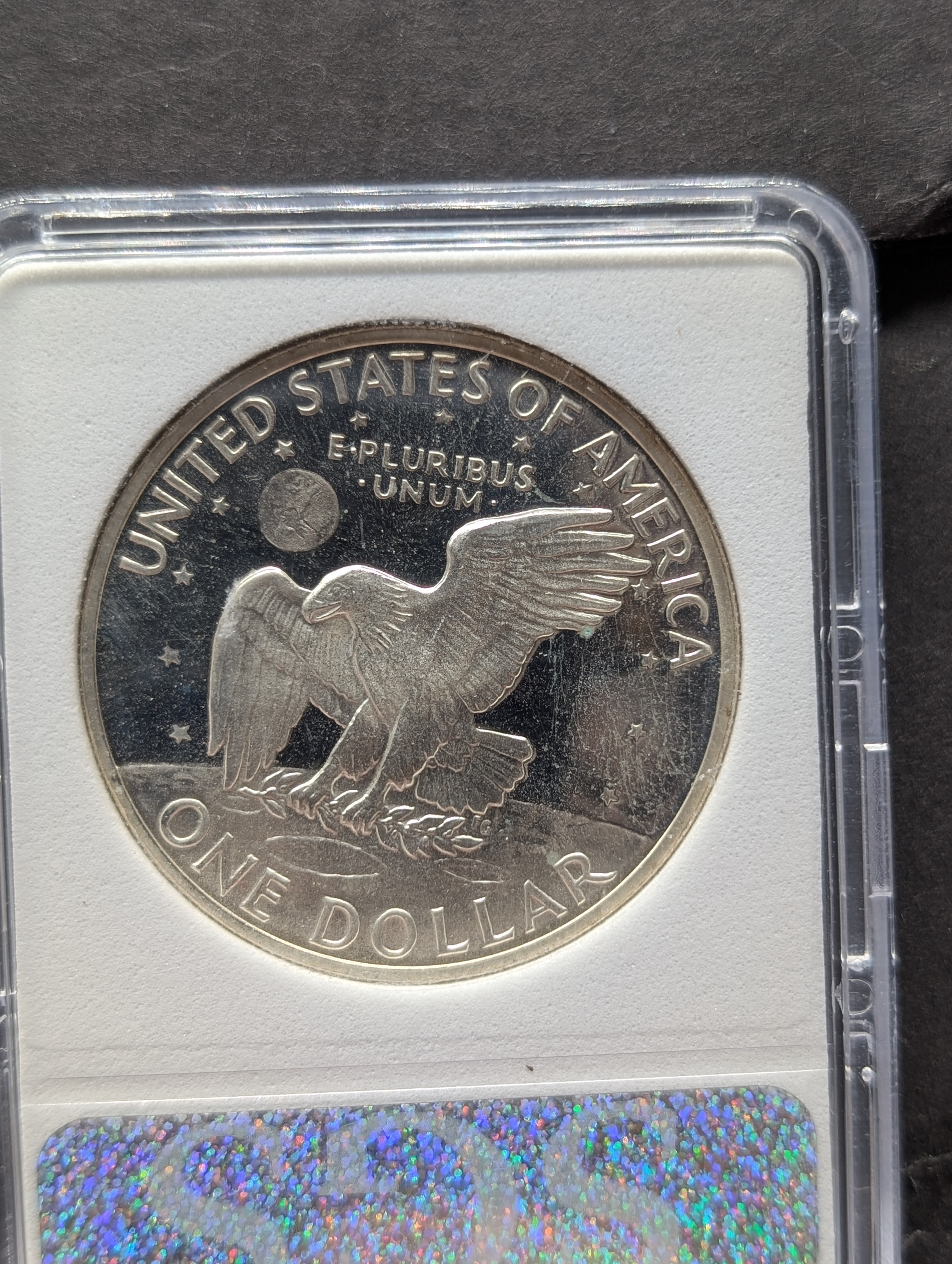 1972-S Eisenhower 40% Silver Dollar Proof Cameo - SGS PR70CAM