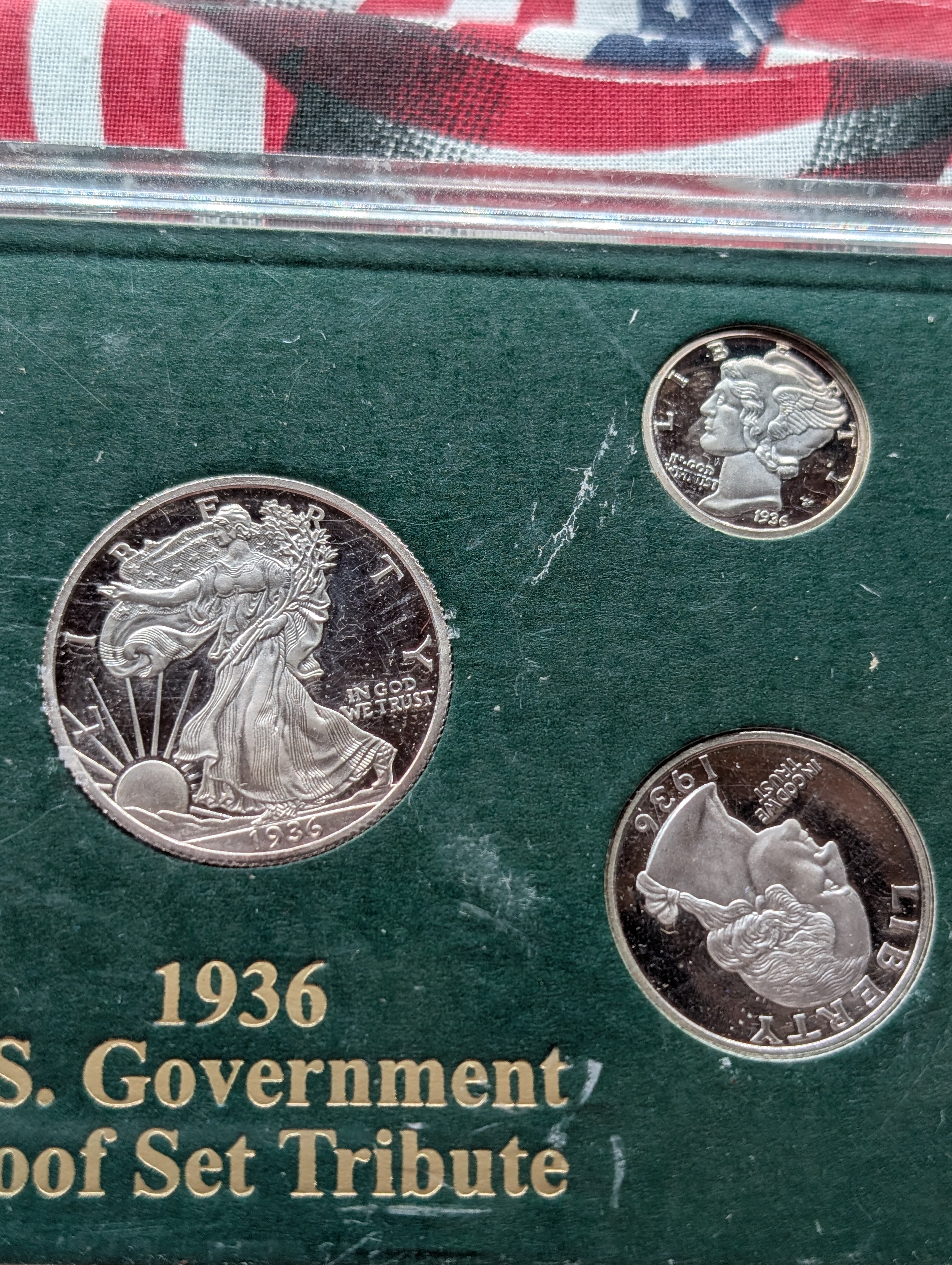 Copies 1936 U.S. Government Proof Set Tribute (Recreation Set), All Stamped Copy
