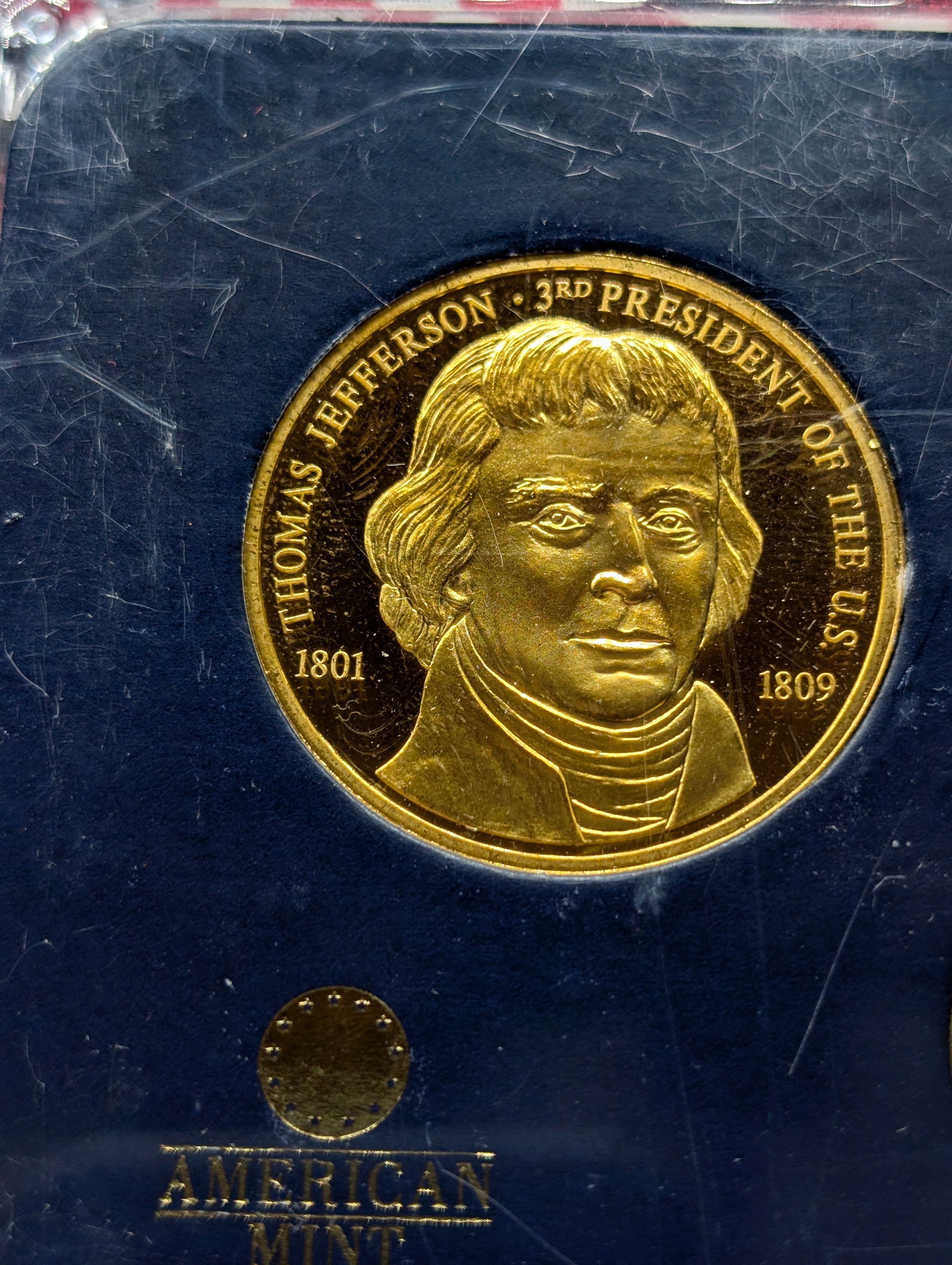 Thomas Jefferson Limited Edition Presidential Proof Set with Medal and Presidential Dollar
