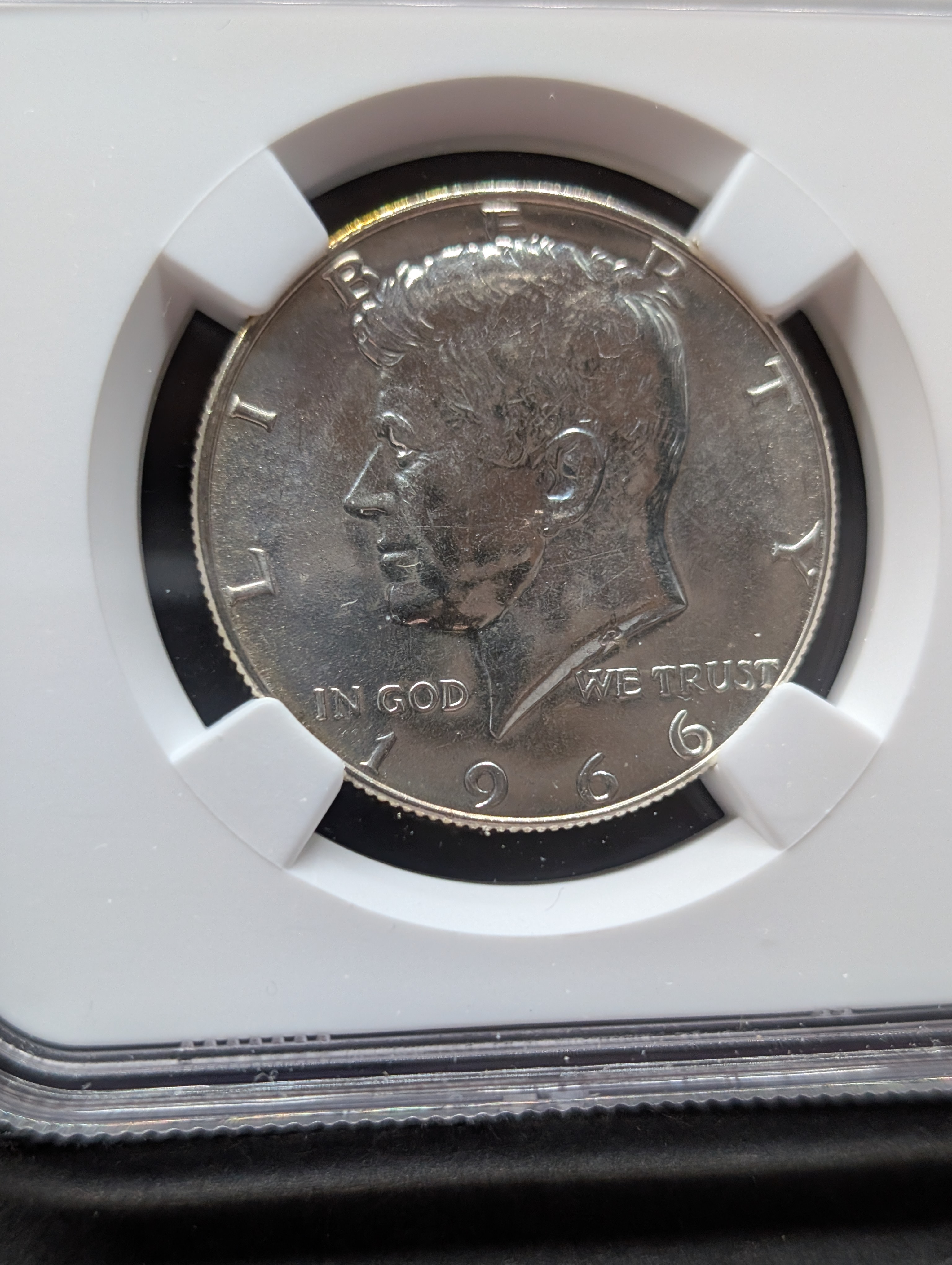 1966 SMS Kennedy Silver Half Dollar - NGC MS67