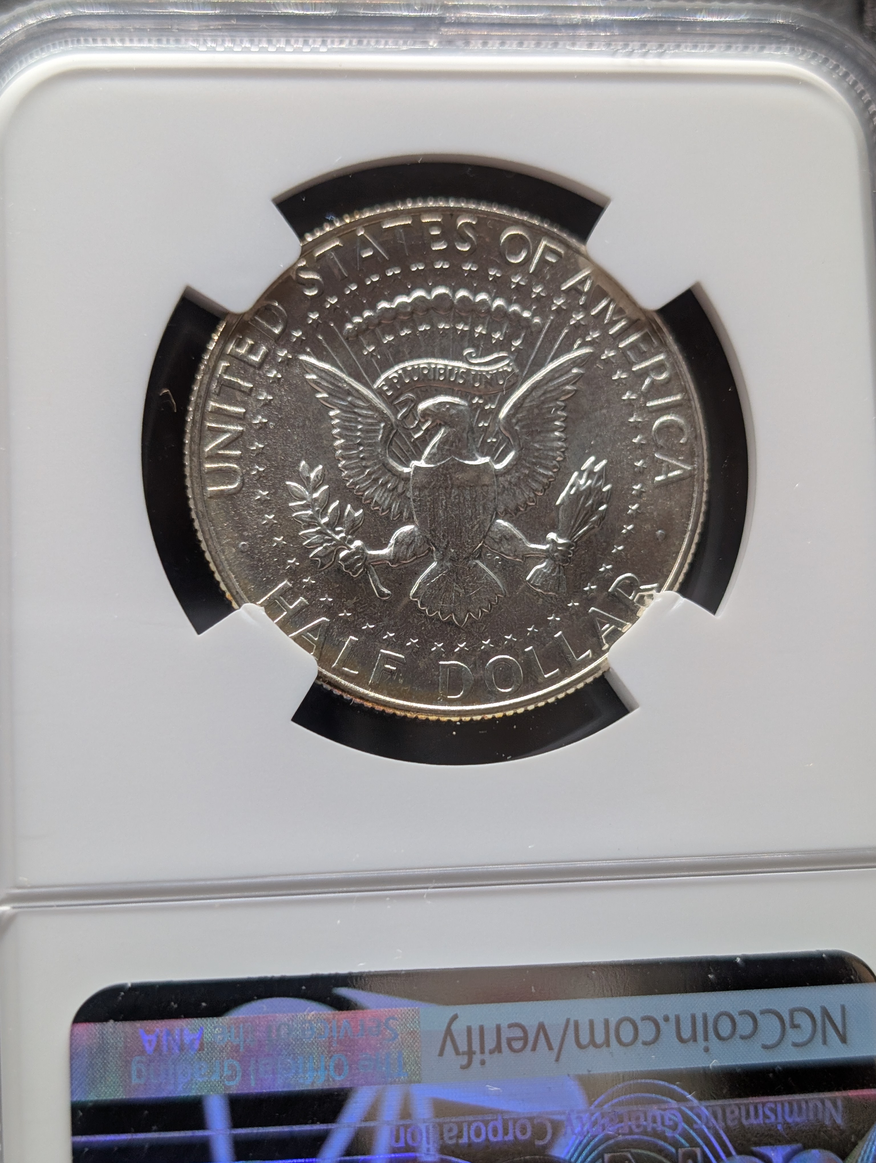 1966 SMS Kennedy Silver Half Dollar - NGC MS67
