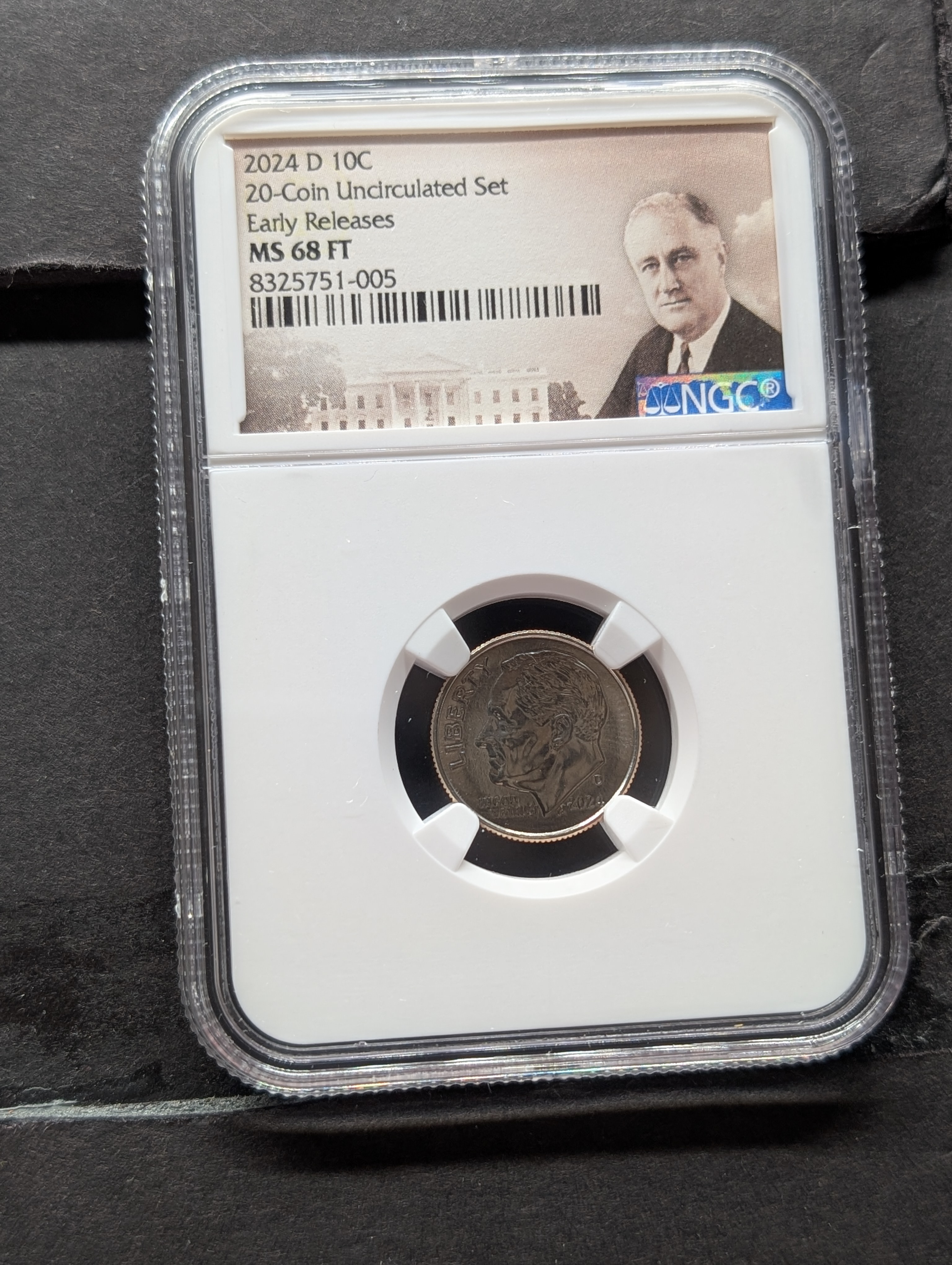 2024-D Roosevelt Dime - NGC MS68 FT - Early Release