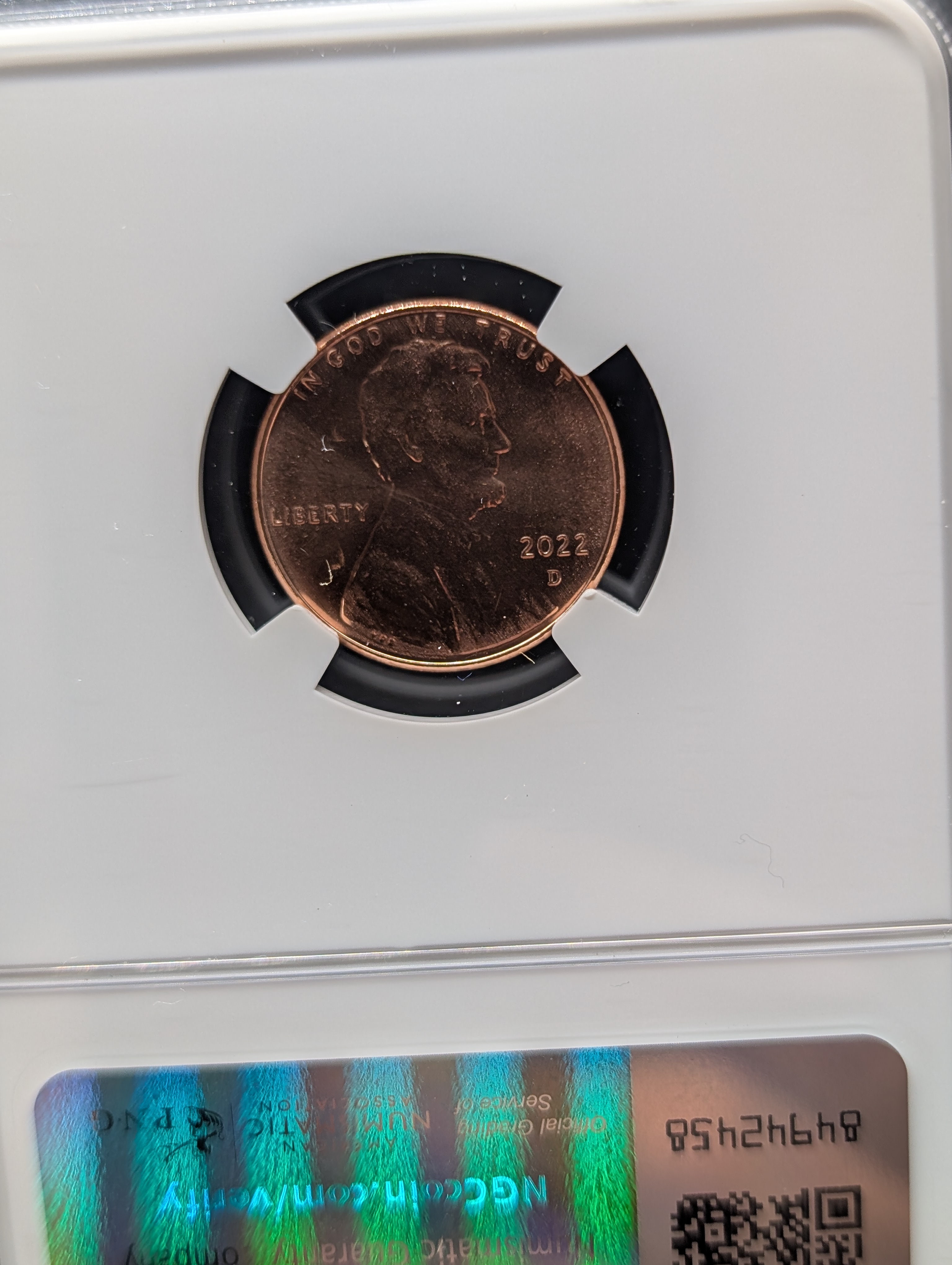 2022-D Lincoln Shield Cent - NGC MS68 RD