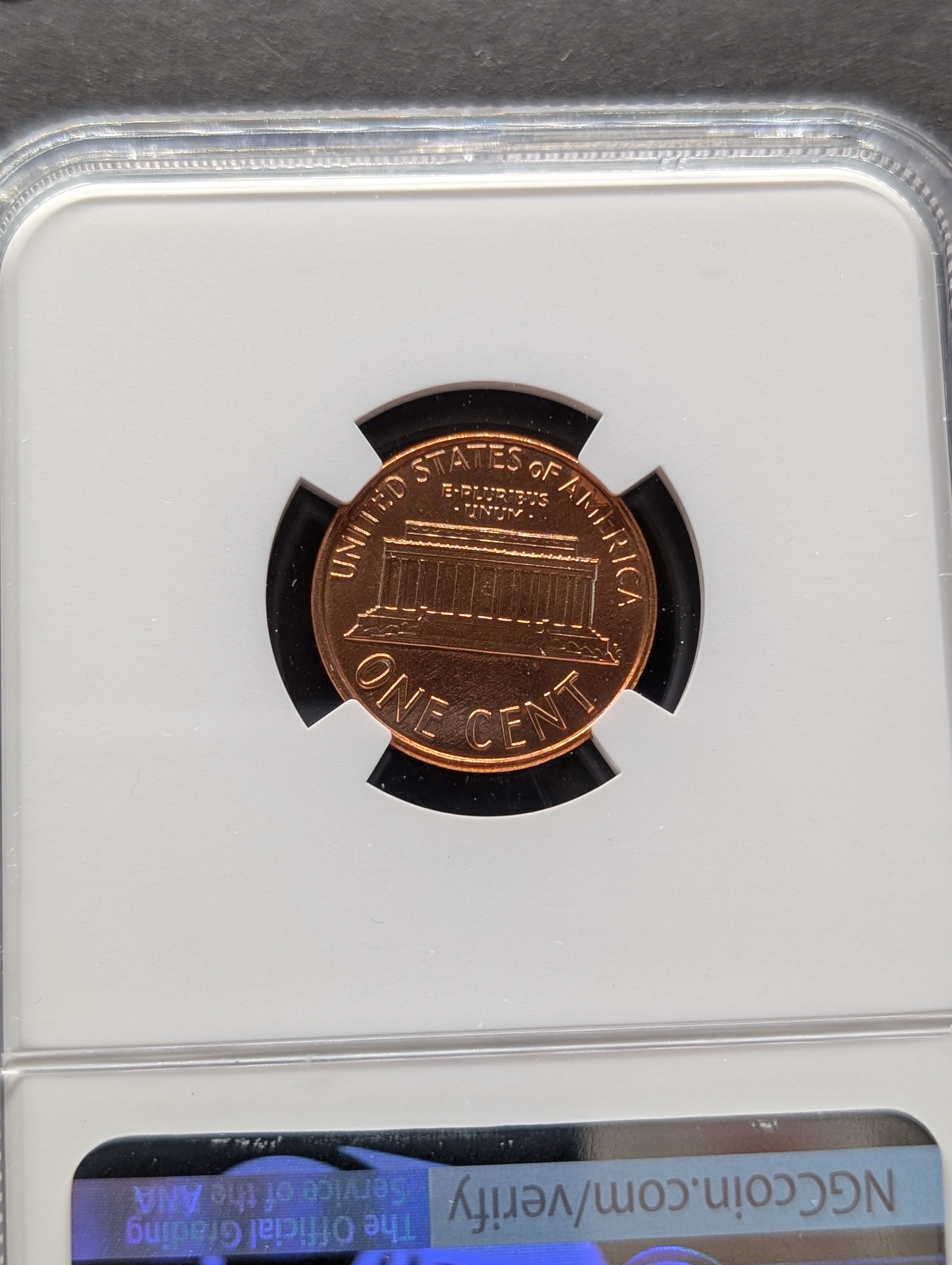 1987-P Lincoln Memorial Cent - NGC MS68 RD