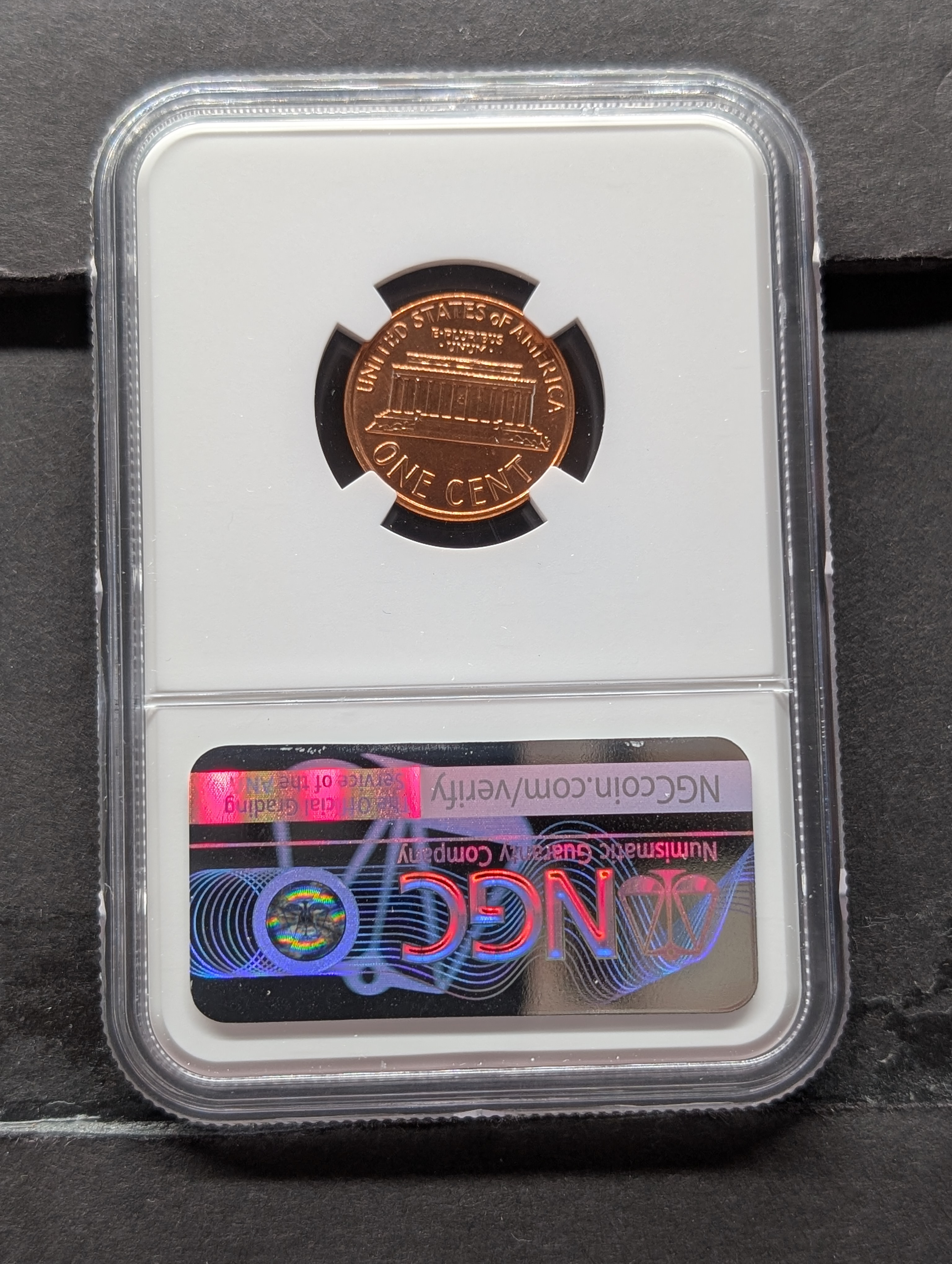 1987-P Lincoln Memorial Cent - NGC MS68 RD