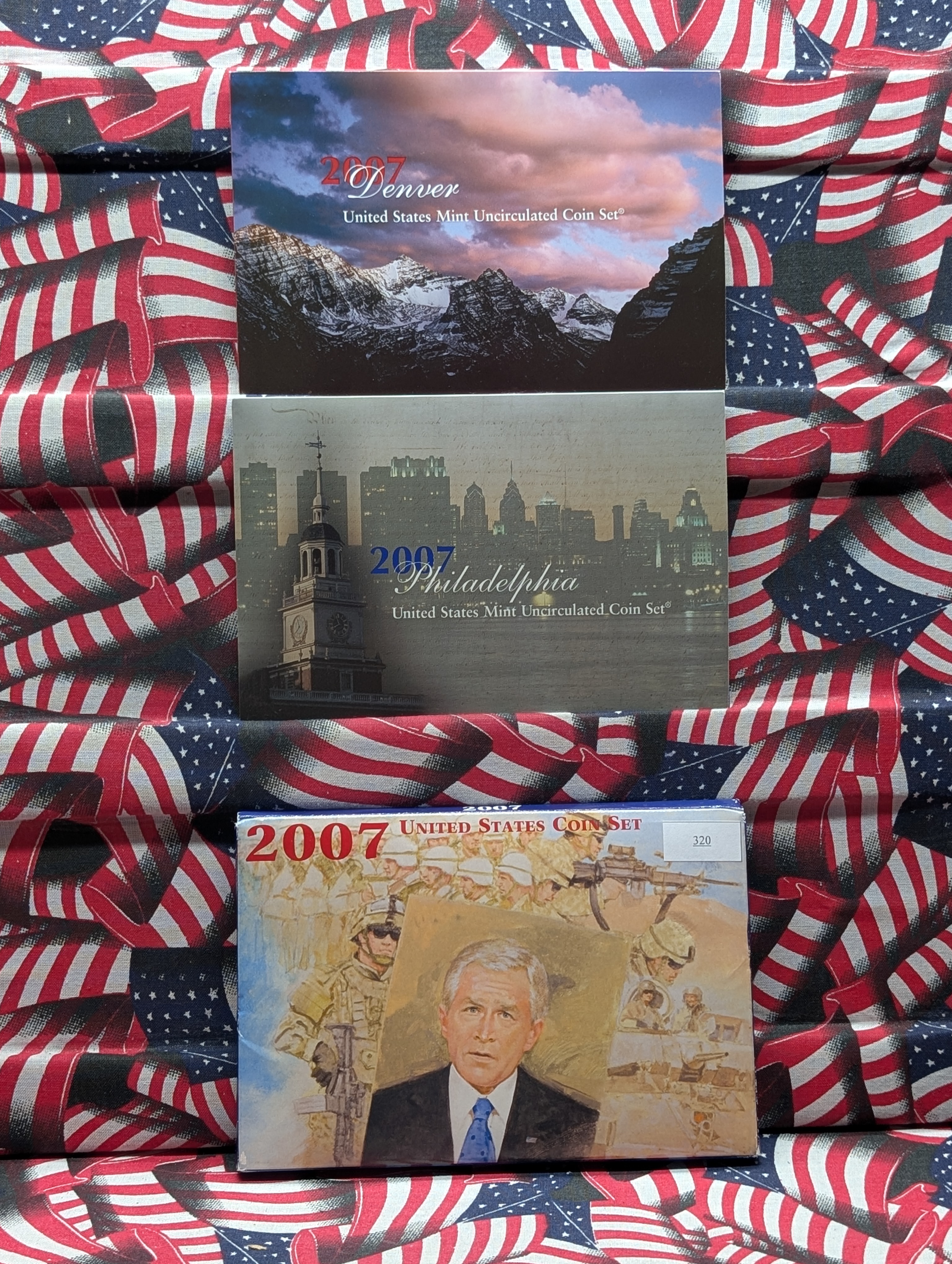 2007-P&D United States Mint Coin Set - Includes State Quarters, Presidential Dollars, & Sacagawea Dollar