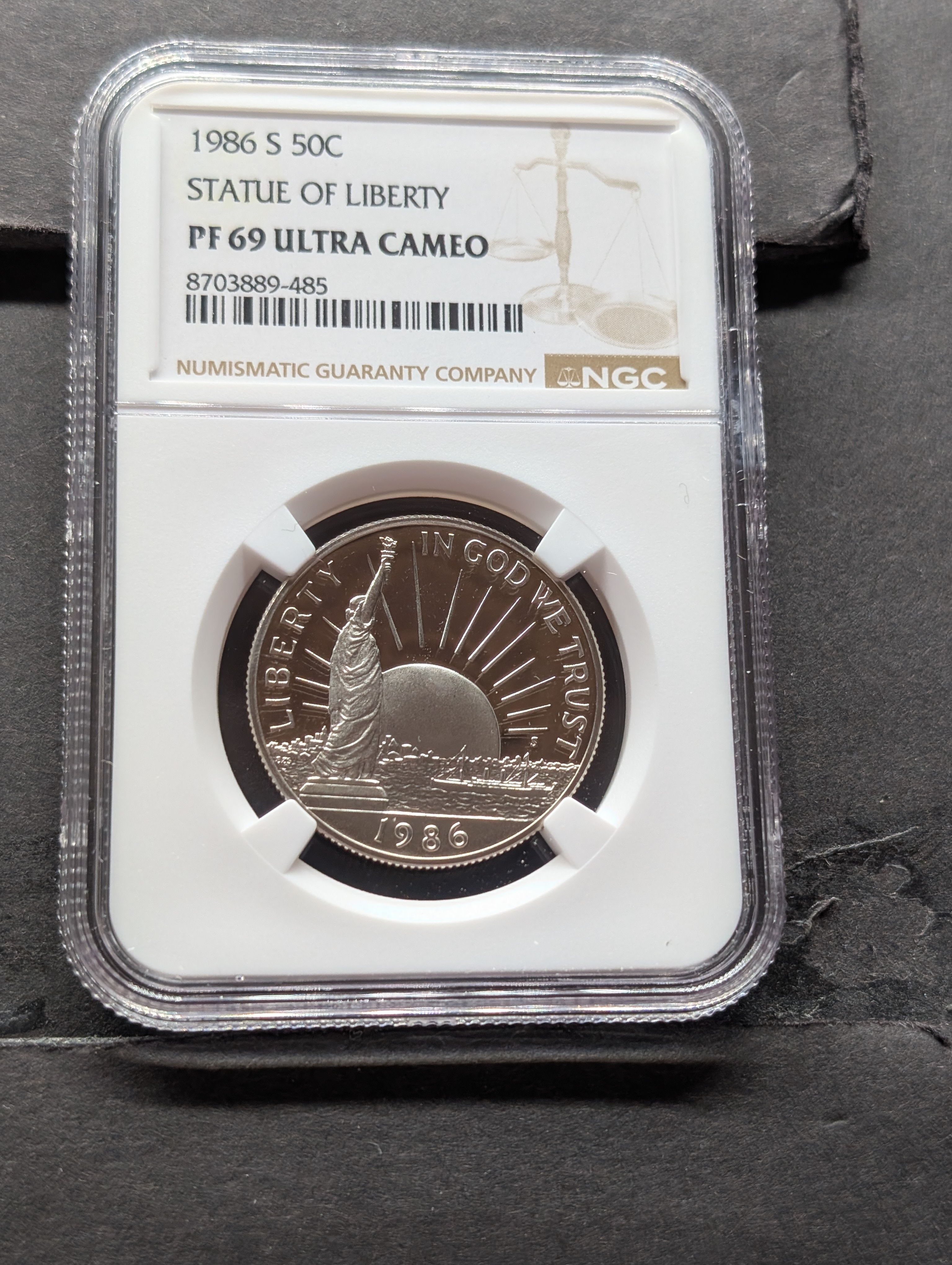 1986-S Statue of Liberty Comm. Half Dollar - NGC PF69 Ultra Cameo