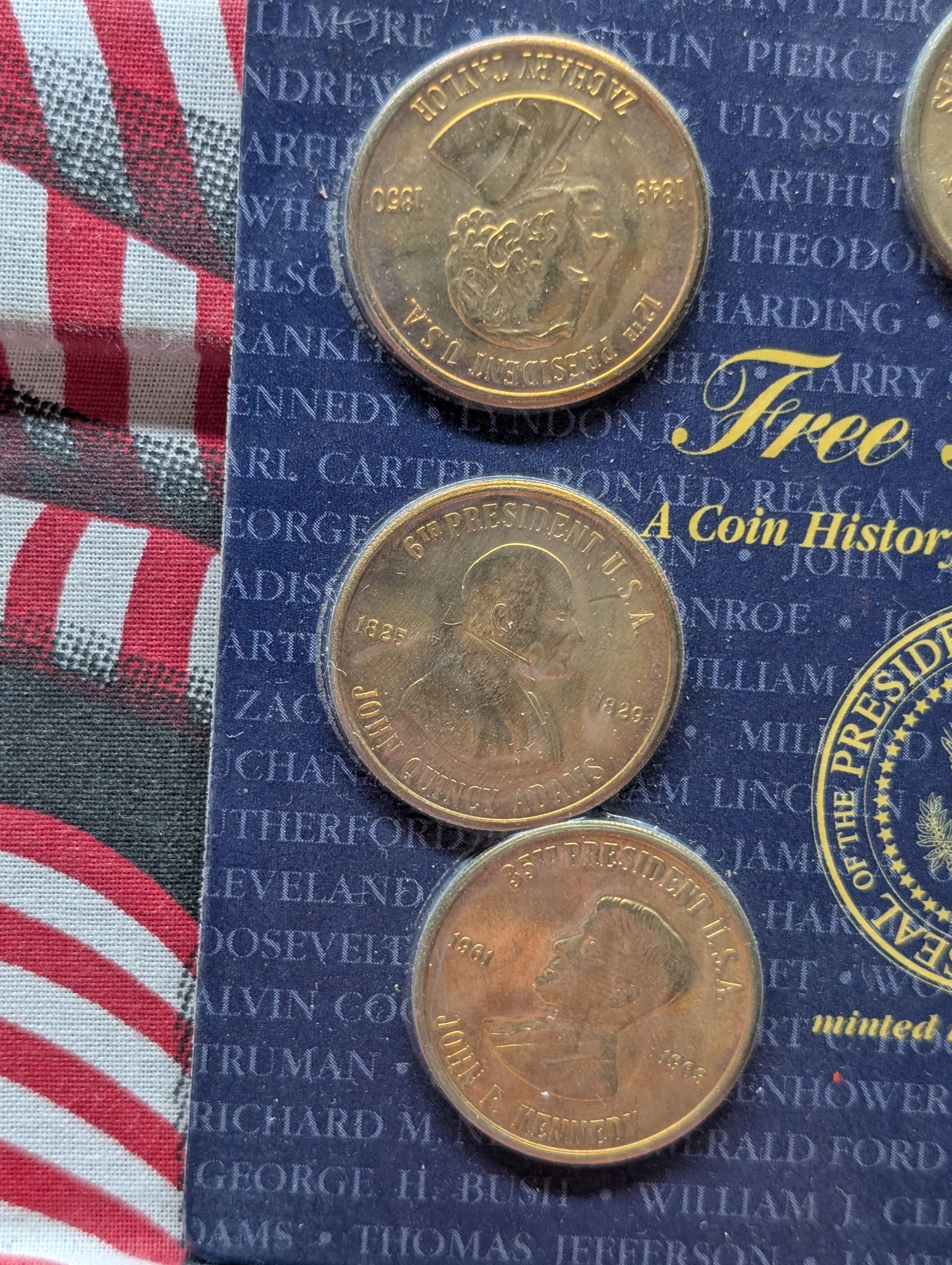 Free For You U.S. Presidential Commemorative Solid Brass Medals