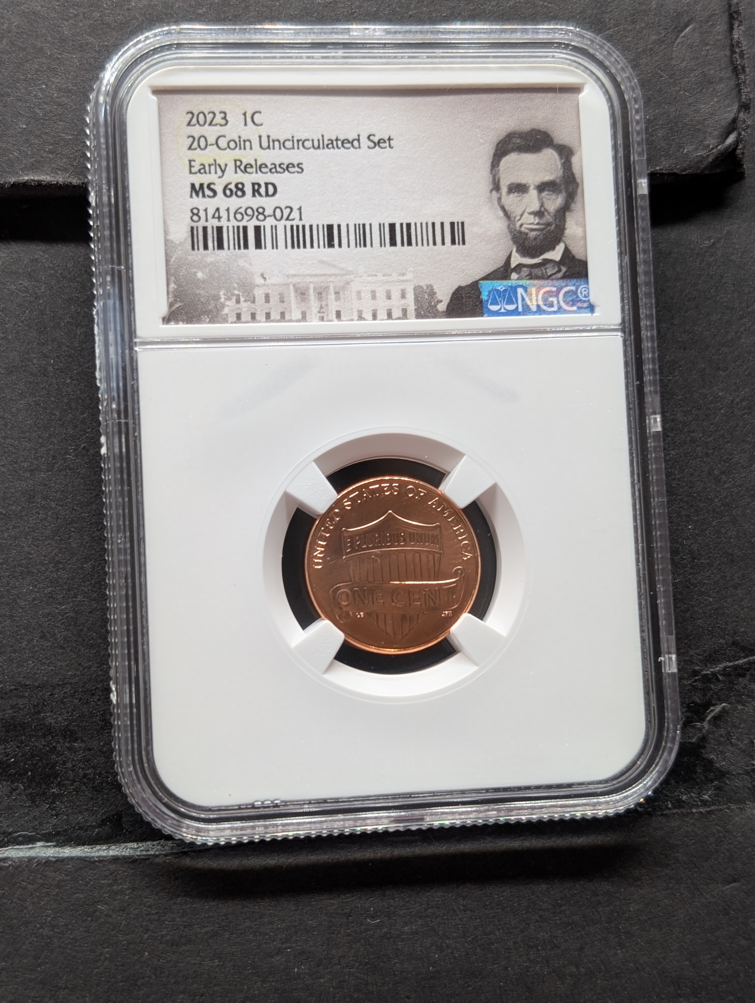 2023-P Lincoln Shield Cent - NGC MS68 RD - Early Release