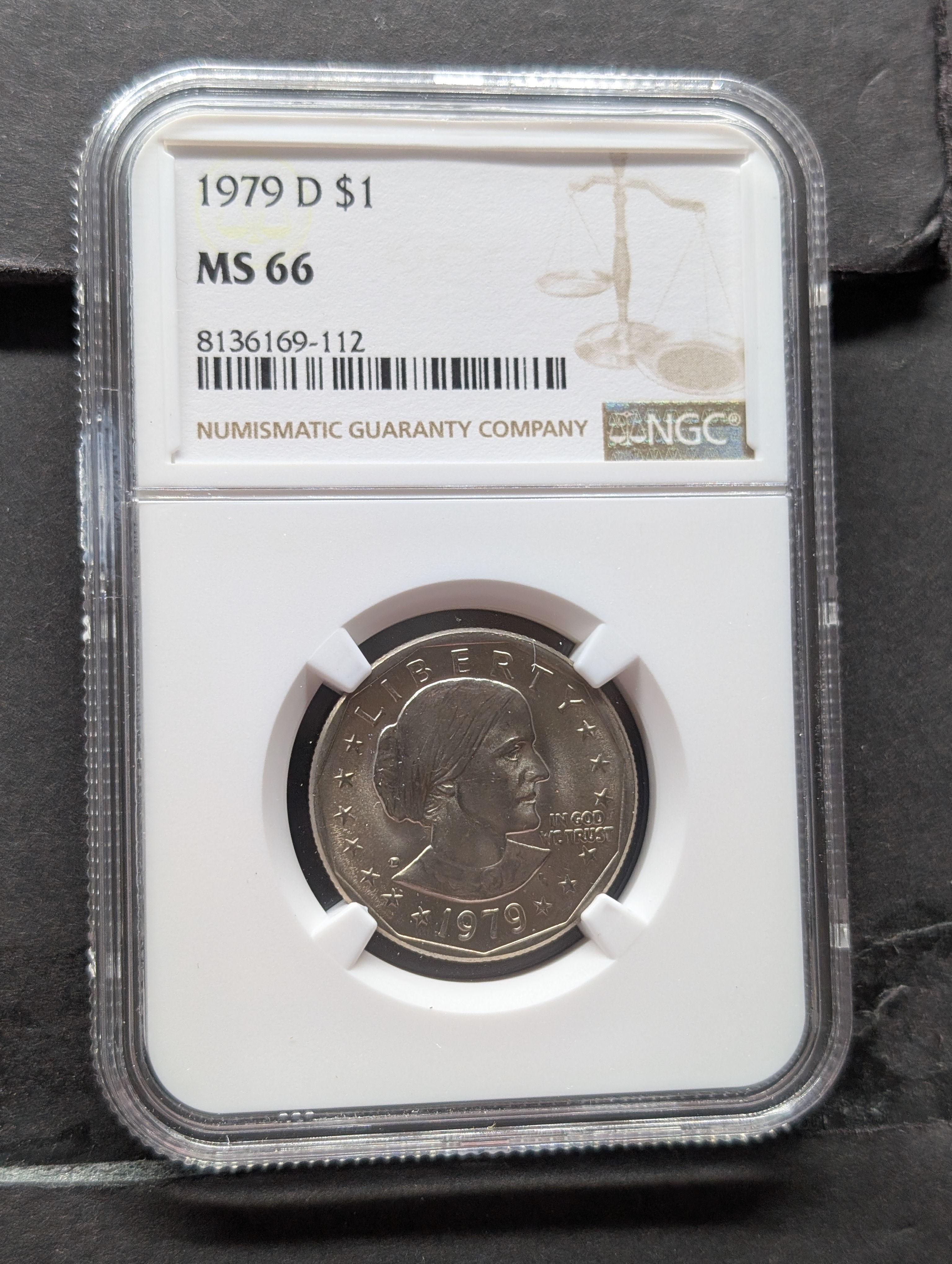 1979-D Susan B. Anthony Dollar - NGC MS66