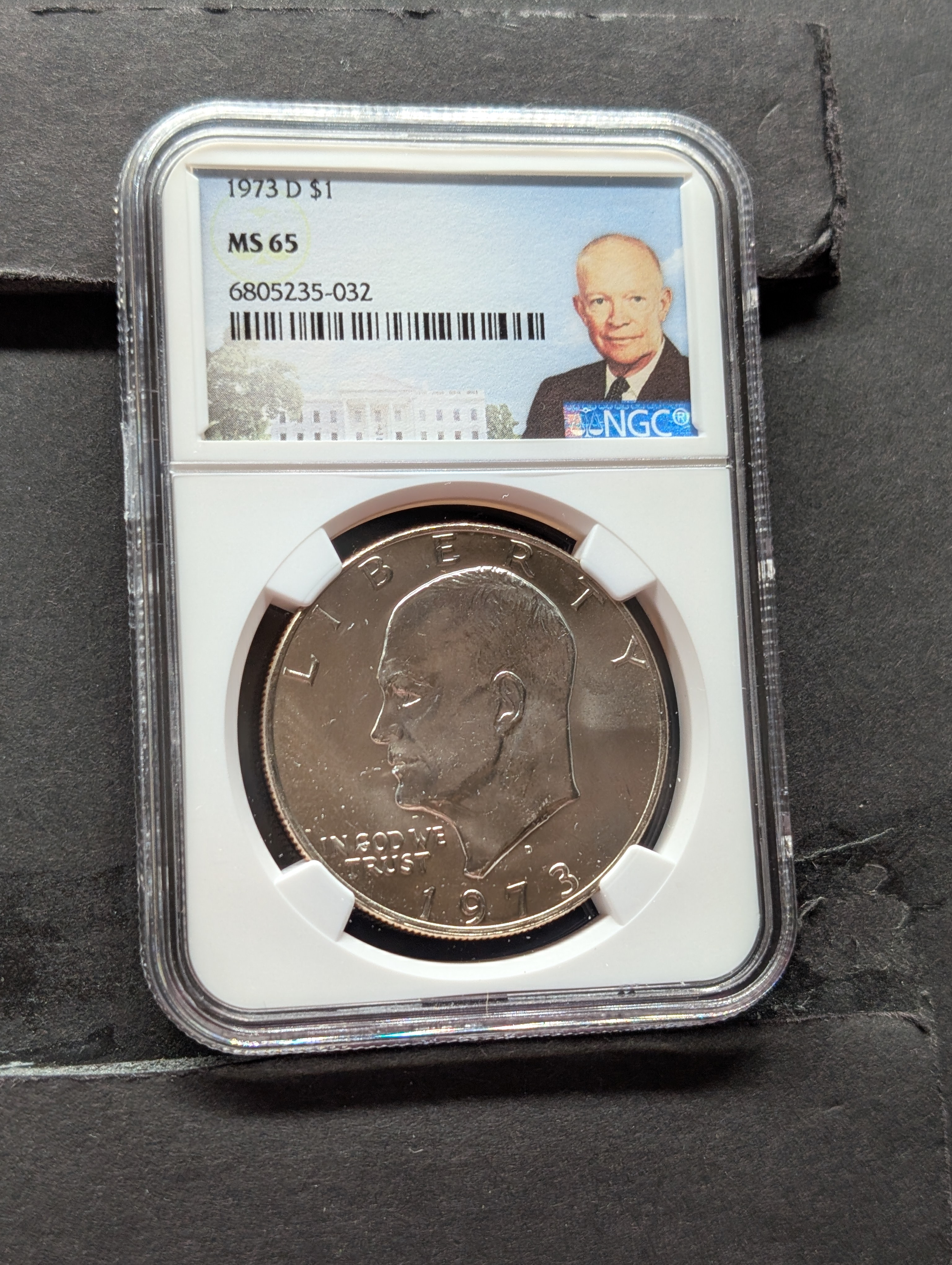 1973-D Eisenhower Dollar - NGC MS65